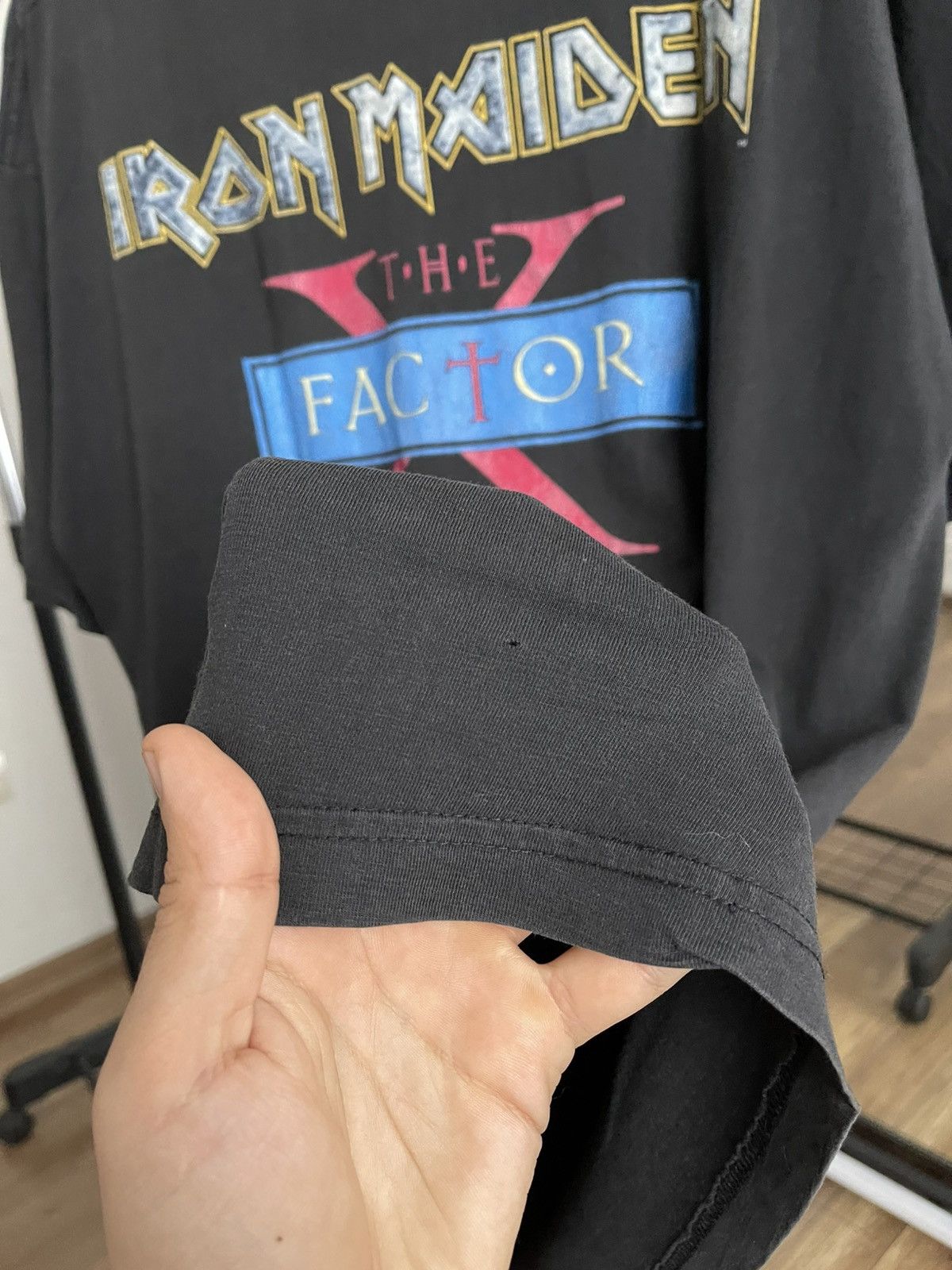 Band Tees 1995 Iron Maiden The X Factor Vintage Rock Band T-Shirt Tee Size US XL / EU 56 / 4 - 17 Thumbnail