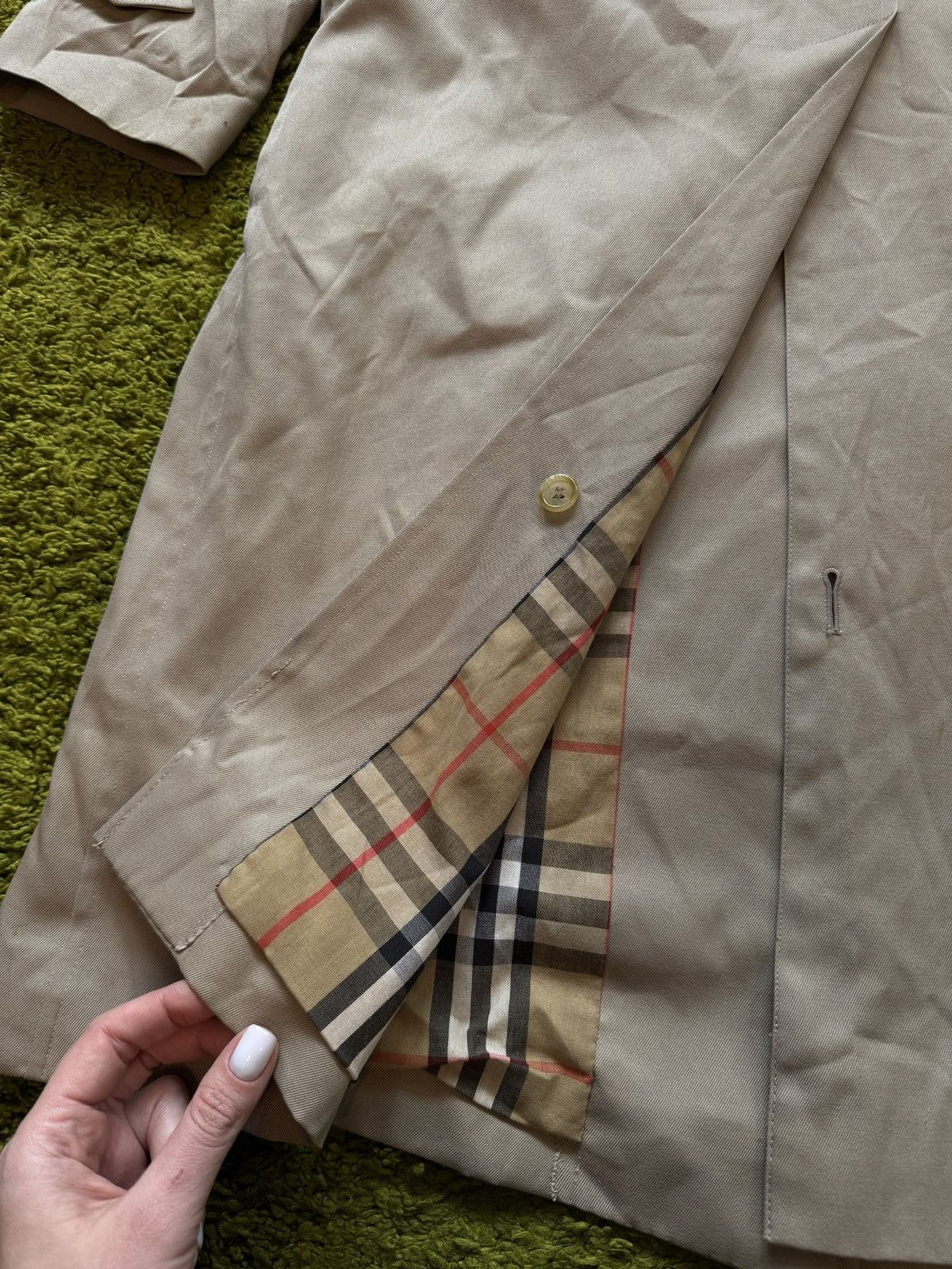 Burberry × Designer × Vintage Burberrys 1990s vintage nova check lining iconic trench coat Size M / US 6-8 / IT 42-44 - 12 Thumbnail