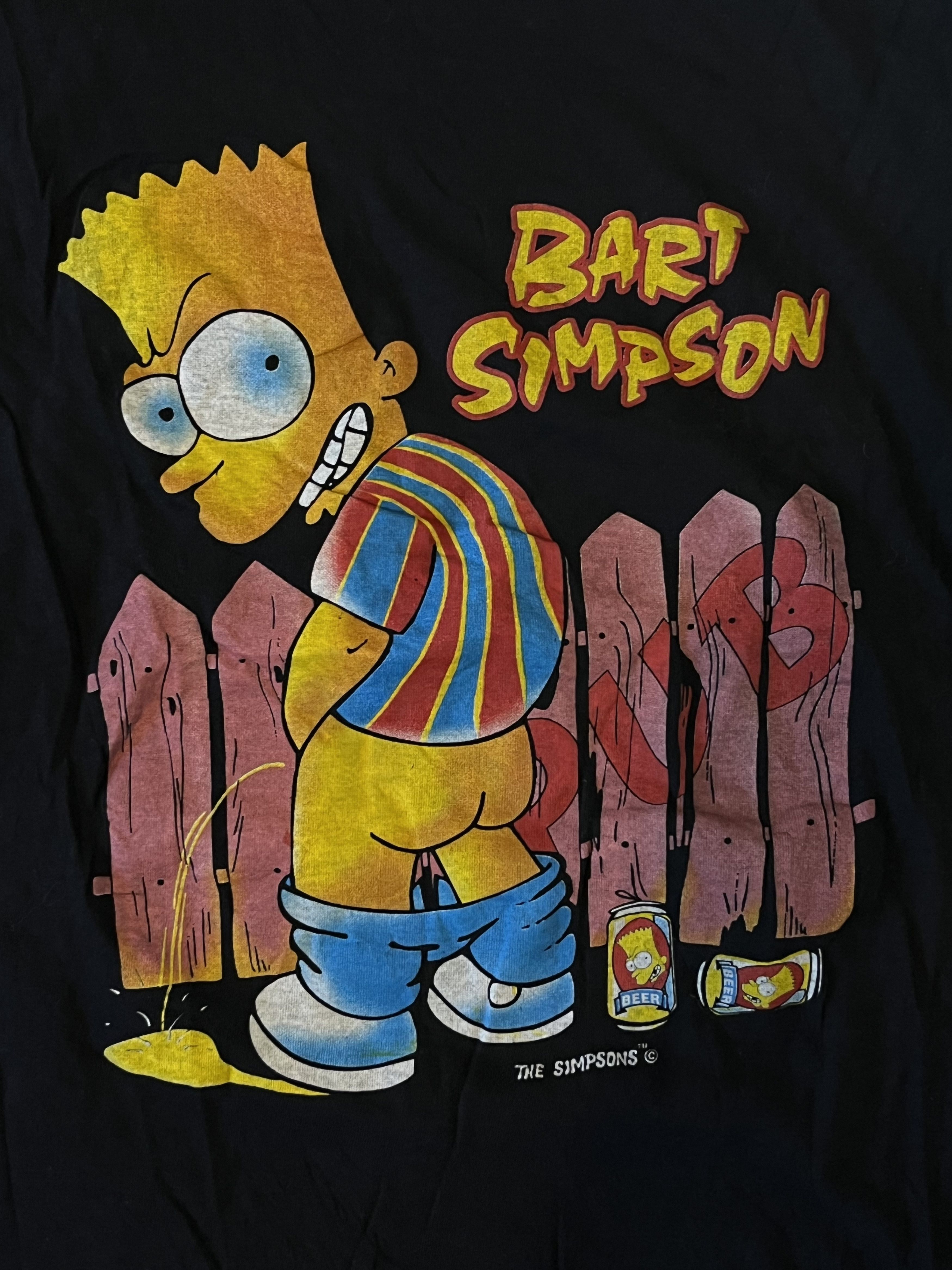 Band Tees × The Simpsons × Vintage 90s The Simpsons Bart Beers Size US L / EU 52-54 / 3 - 6 Thumbnail