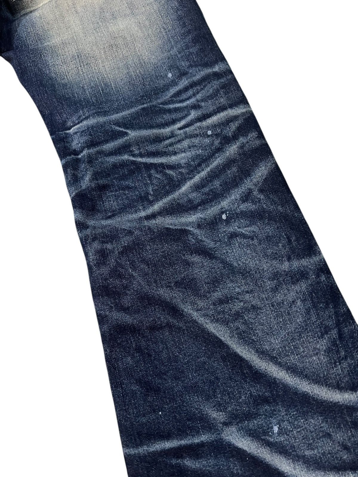 Japanese Brand 💥Flare💥Vintage Jack Rose Distress Patchwork Jean Size US 33 - 15 Thumbnail