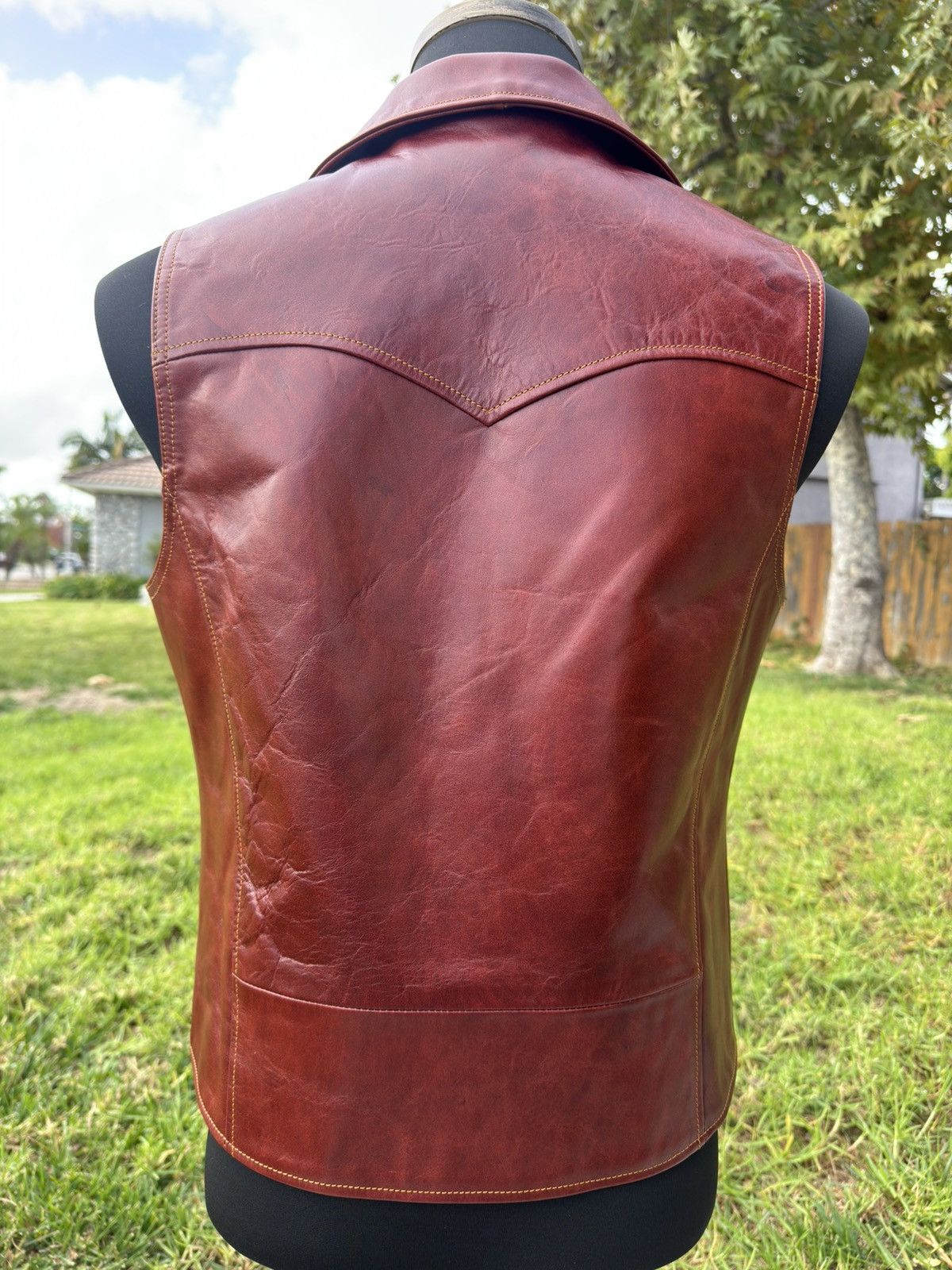 DOUBLE HELIX Double Helix Horsehide Windshield Leather Vest Size US S / EU 44-46 / 1 - 2 Thumbnail