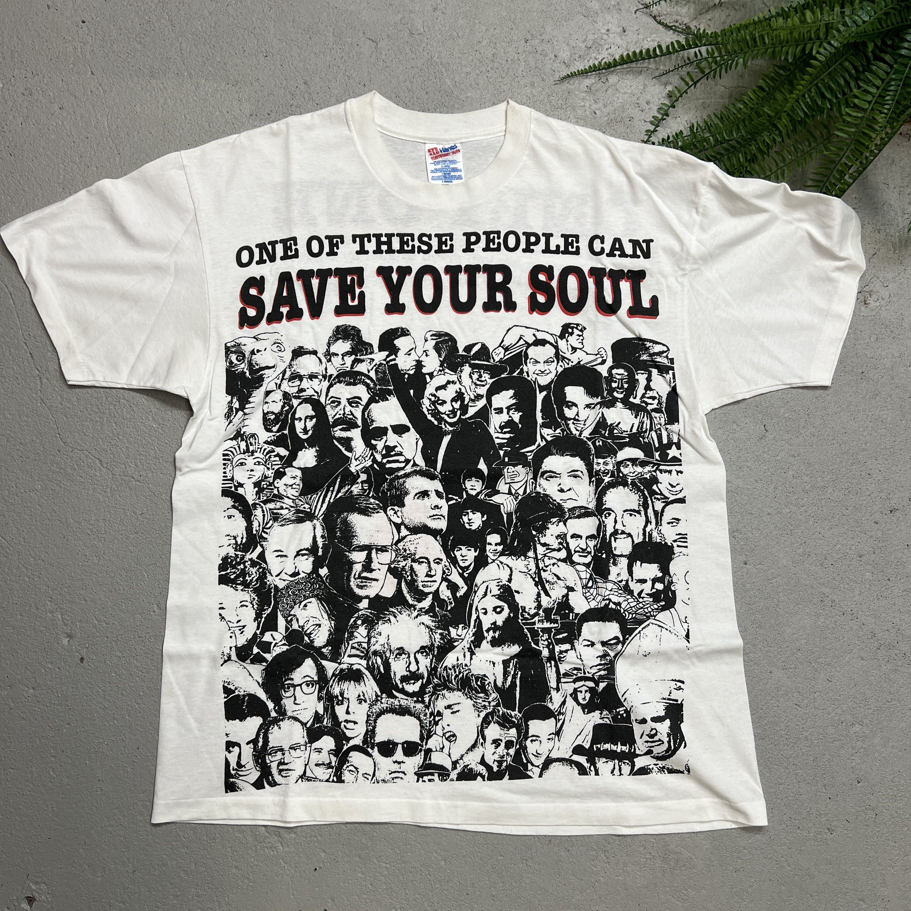 Vintage Vintage Jesus One Of These People Can Save Your Soul Tee Size US XL / EU 56 / 4 - 1 Thumbnail