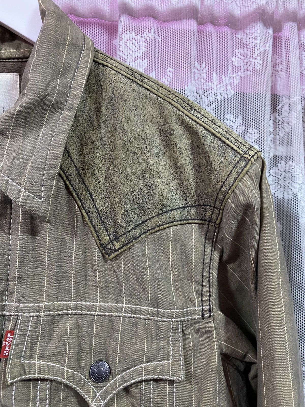 Levi's × Levi's Vintage Clothing × Vintage Vintage Levi's Redloop Hickory Stripe Jacket Made Japan Size US L / EU 52-54 / 3 - 4 Thumbnail