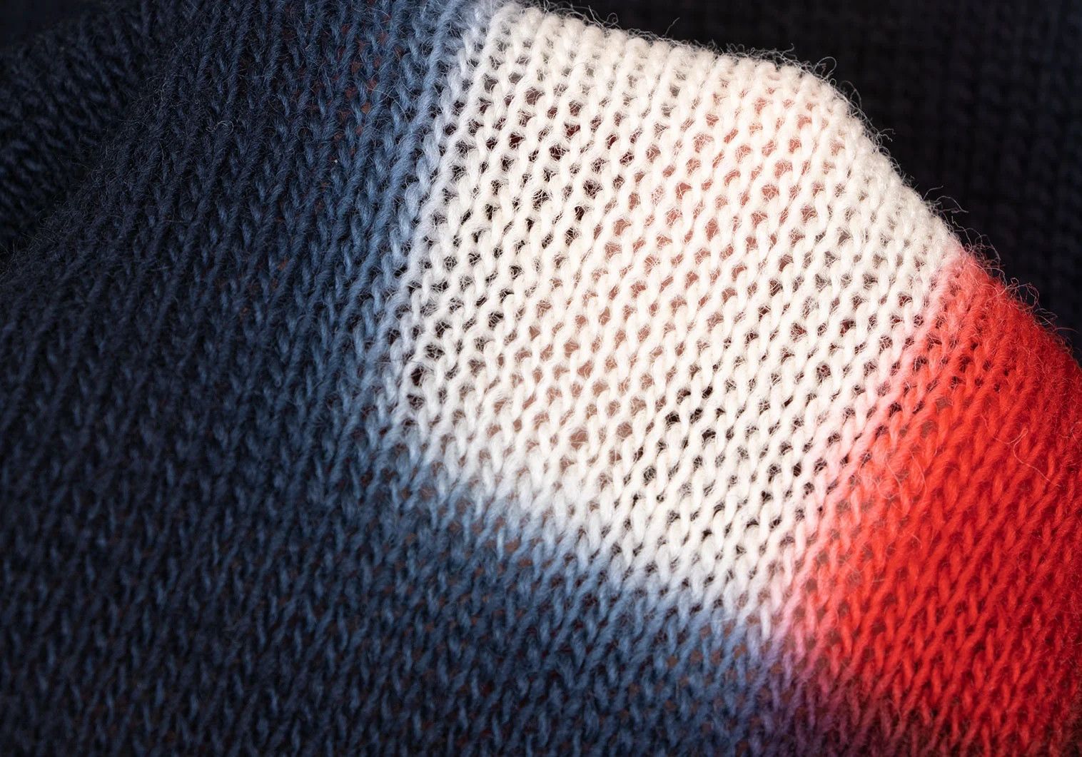 Yohji Yamamoto Yohji Yamamoto Wool Dyed Check Knit Navy Red Size US M / EU 48-50 / 2 - 12 Thumbnail