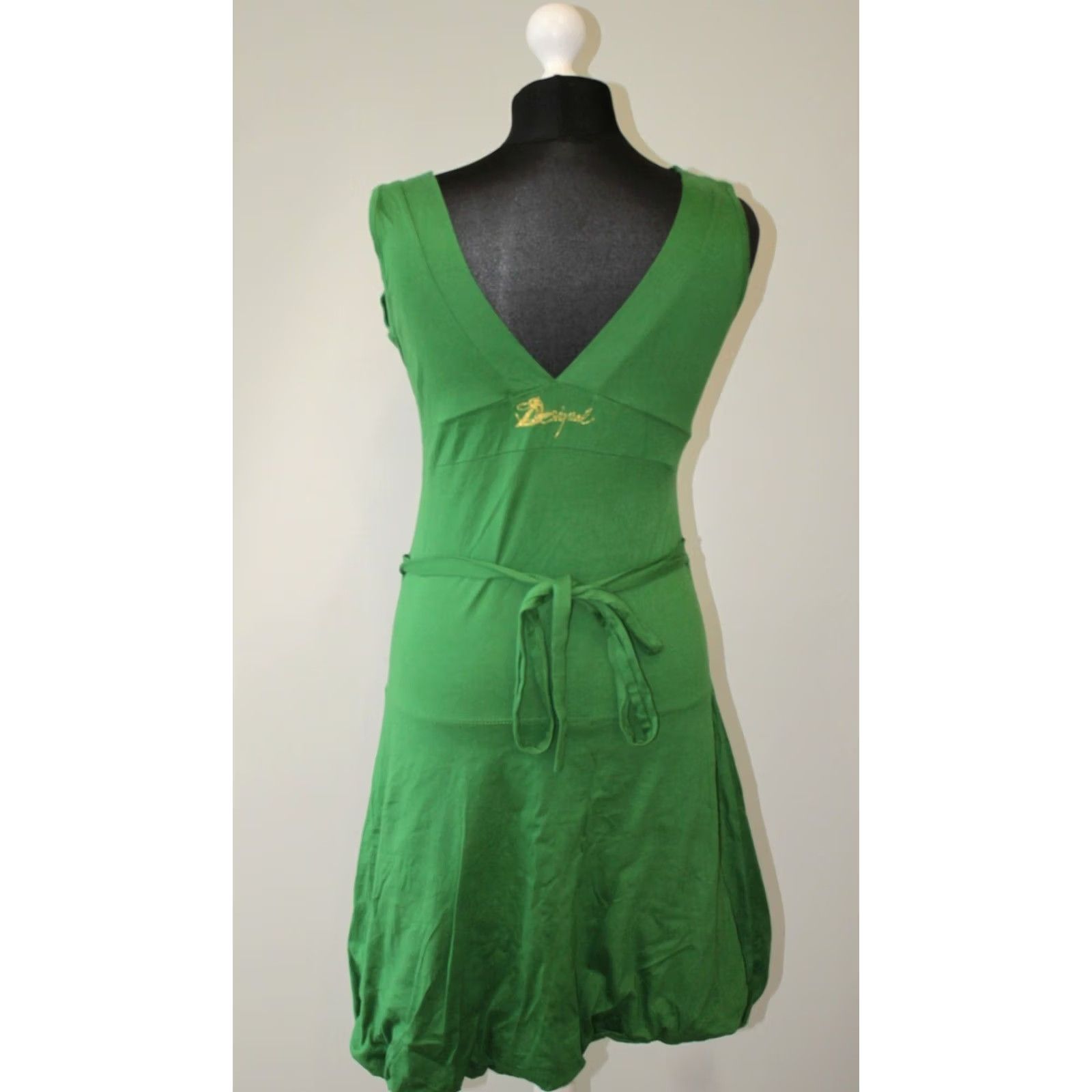 Desigual Desigual Yentes 51V21C2 womens dress Size M Dress Green Knee Length A-Line Desigual Womens M Green Knee Length A-Line Dress Size M / US 6-8 / IT 42-44 - 4 Thumbnail