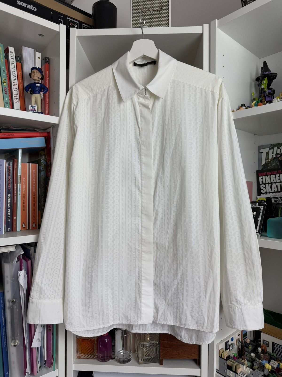 Alexander Wang × Designer Alexander wang all over print monogram shirt 6 M designer Size US XL / EU 56 / 4 - 1 Thumbnail