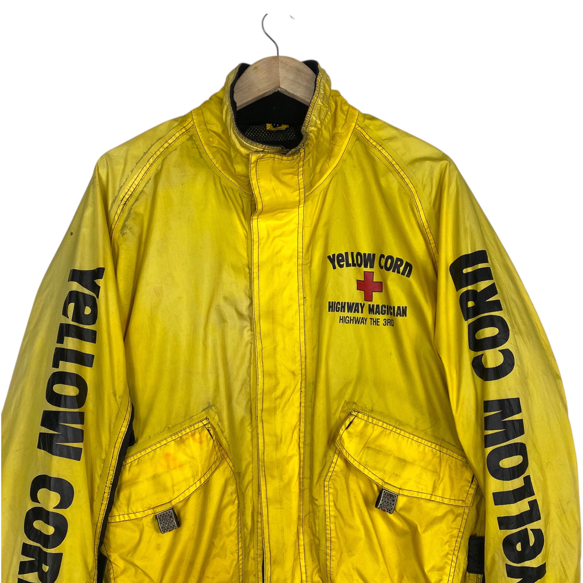 Kadoya 💥YELLOW CORN UTILITY RACING BIKER JACKET Size US XL / EU 56 / 4 - 2 Thumbnail