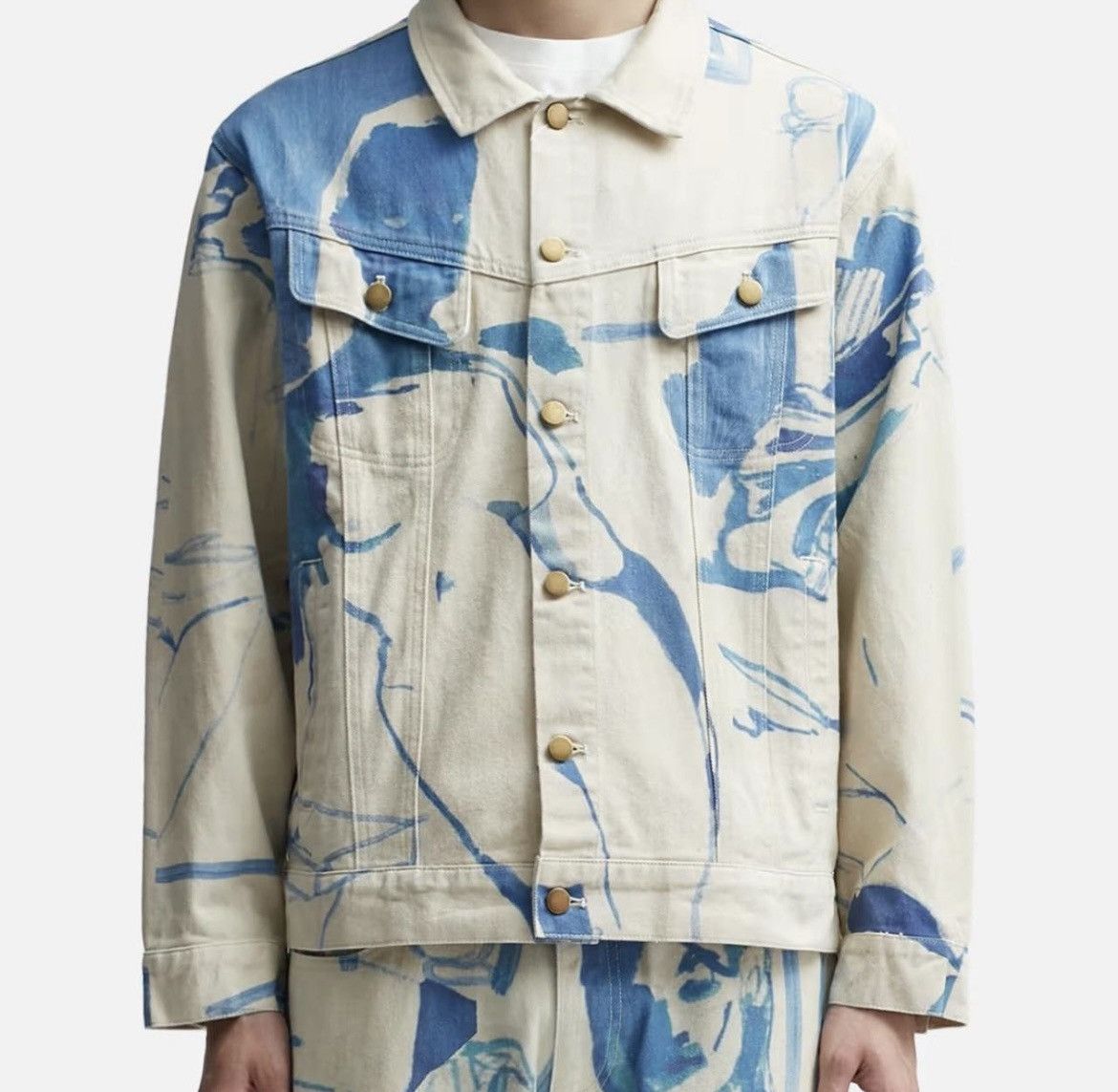 KidSuper Kid Super 1989 Bedroom Painting denim jacke Size US L / EU 52-54 / 3 - 1 Thumbnail