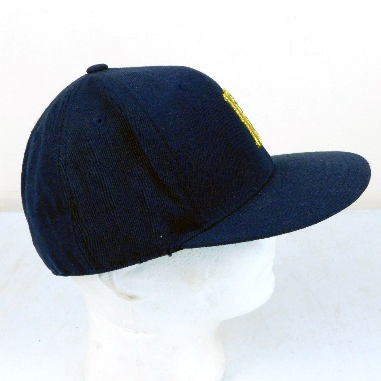 American Needle Boston Red Sox Fitted Hat Size 7 1/4 Blue Gold Cooperstown Size ONE SIZE - 3 Thumbnail