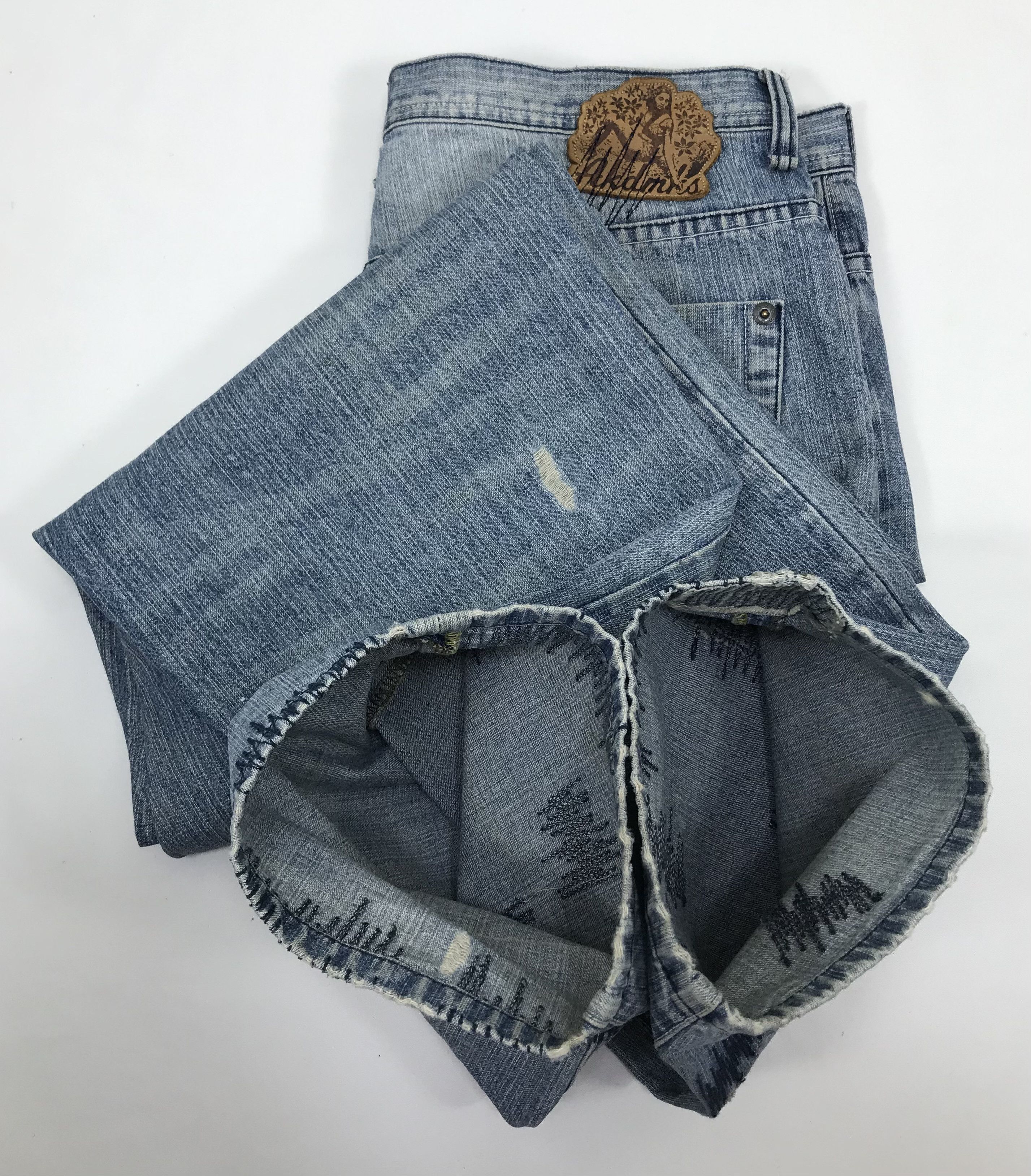 Akademiks Baggy Jeans Akademiks Distressed Design Wide Denim Size US 36 / EU 52 - 18 Thumbnail