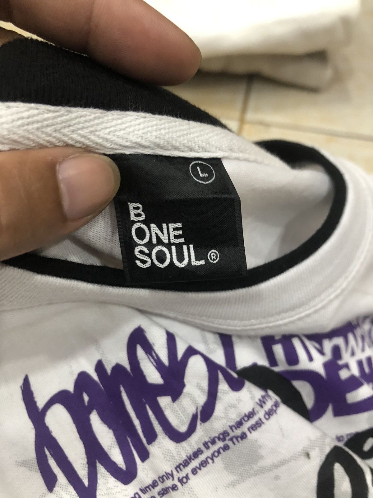 If Six Was Nine × Japanese Brand × Le Grande Bleu (L.G.B.) Y2K B One Soul Double Layer Longsleeve Size US L / EU 52-54 / 3 - 6 Thumbnail