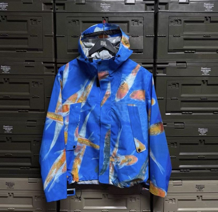 Mertra Mertra Koi Fish Shell AOP Gorpcore Waterproof Rain Jacket L