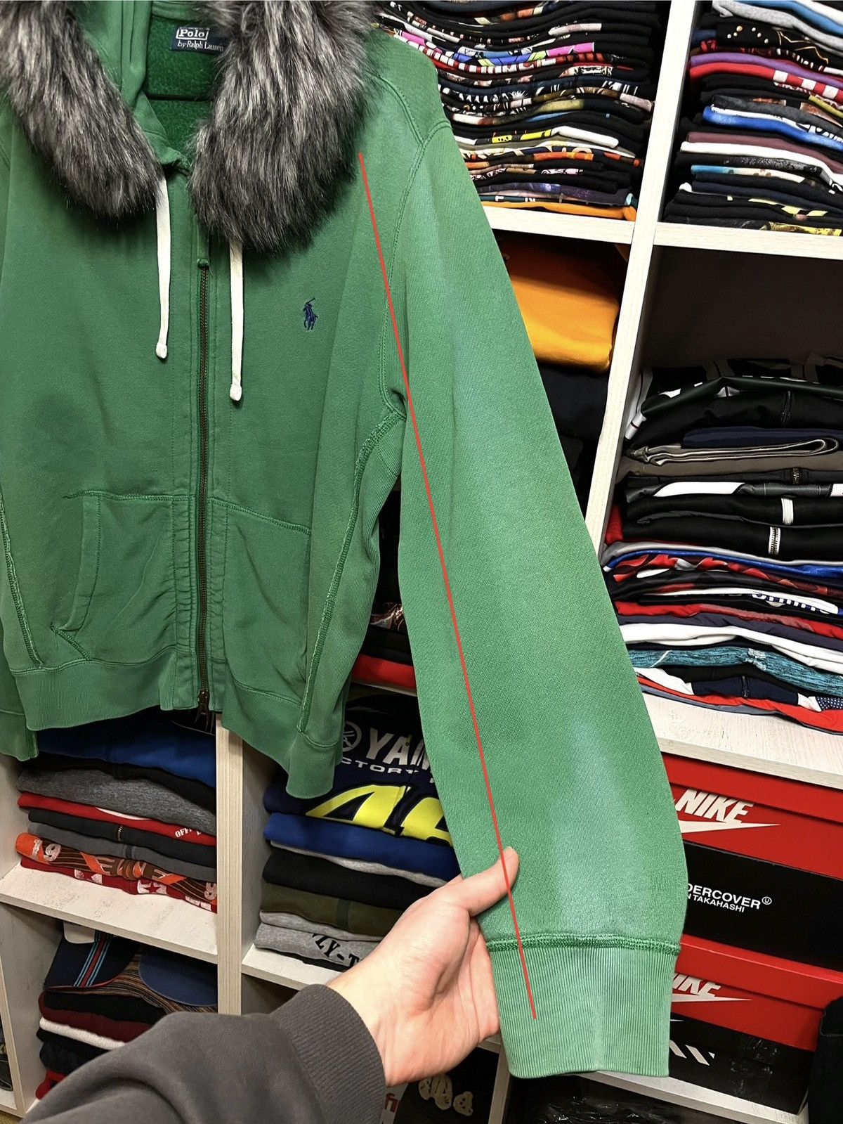 Polo Ralph Lauren Vintage Ralph Lauren If Six Was Nine LGB Vibe Fur Zip Hoodie Size US L / EU 52-54 / 3 - 12 Thumbnail