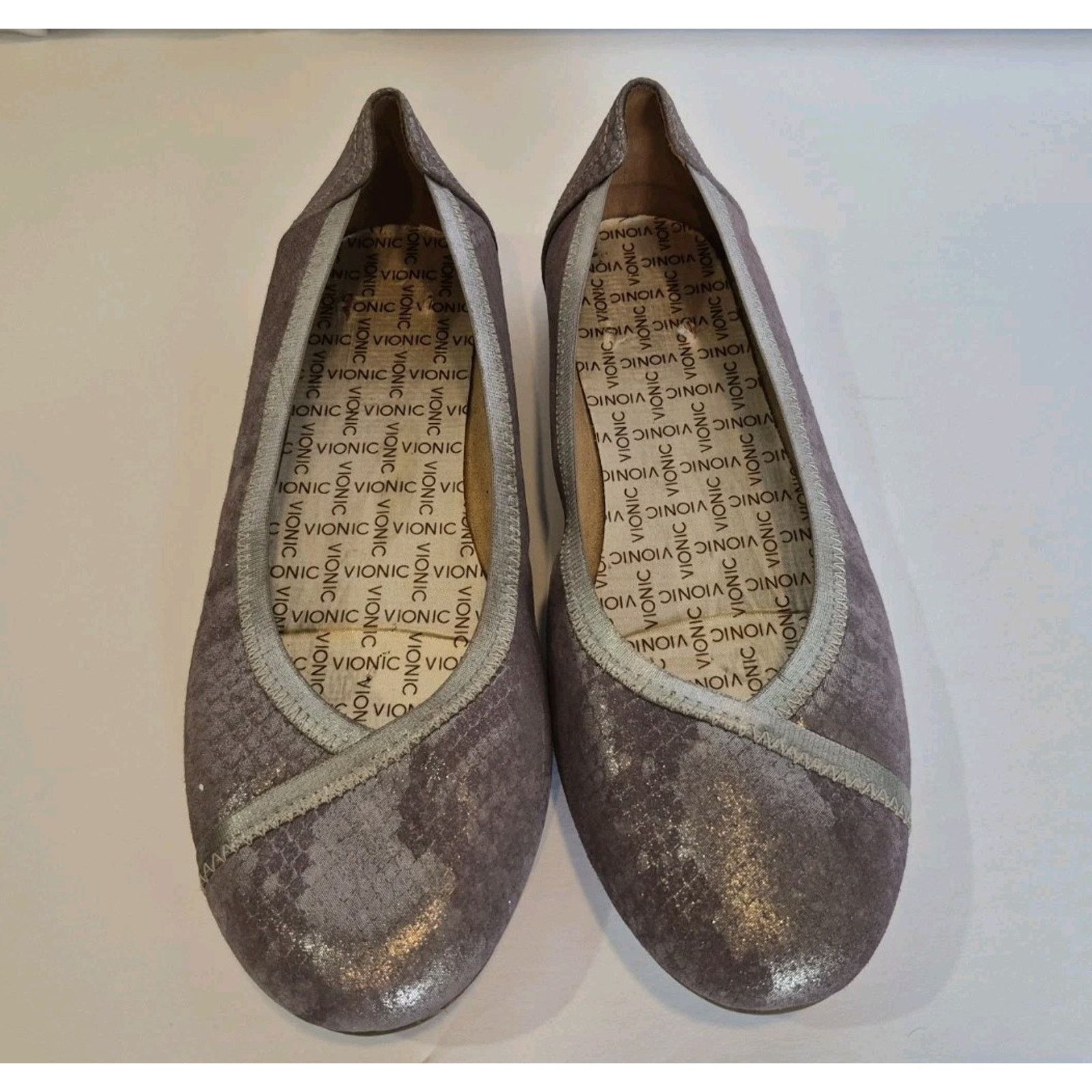 Vionic Vionic Spark Caroll Ballet Flats Lilac Metallic Size 8.5 Size US 8.5 / IT 38.5 - 2 Thumbnail