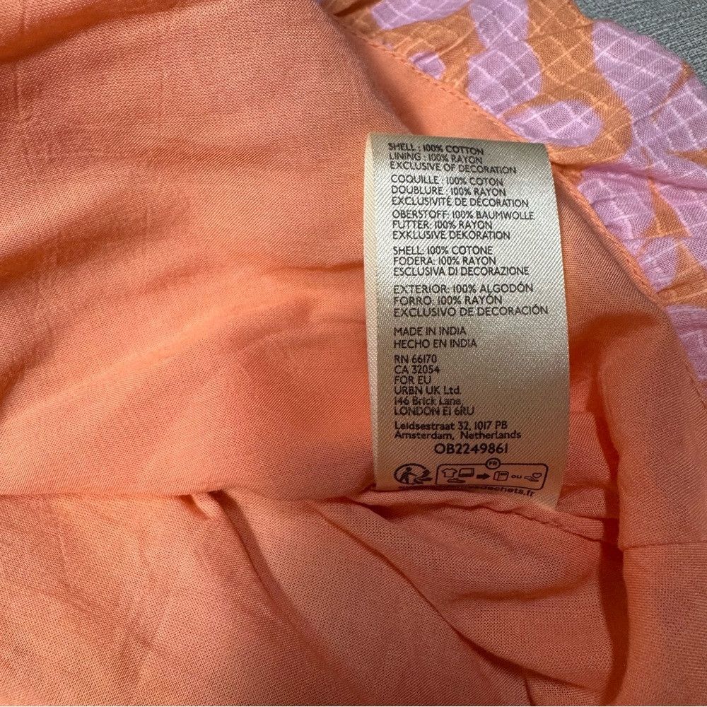 Free People NWT New $108 Free People Annalise Shell Coral Combo Mini Dr Size XL / US 12-14 / IT 48-50 - 8 Thumbnail