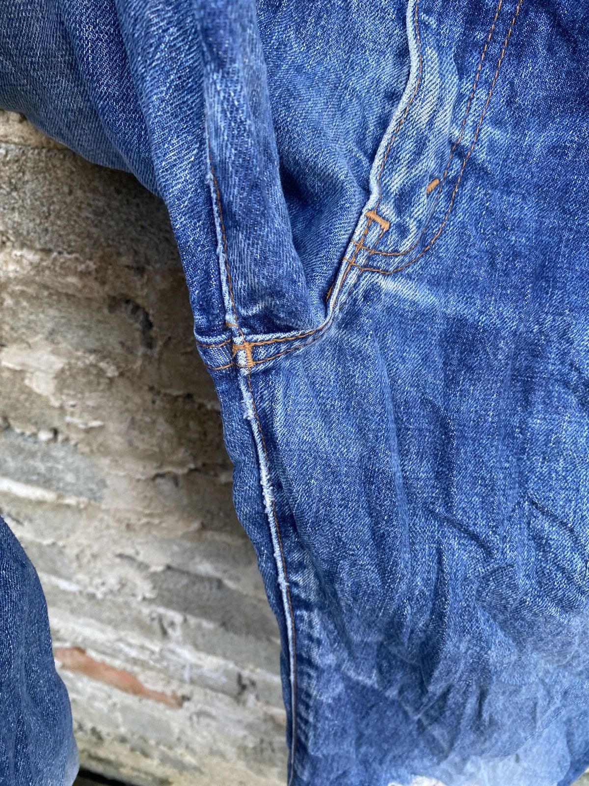 Levi's Vintage Clothing Levi's big E redline distressed japan jeans Size US 30 / EU 46 - 6 Thumbnail