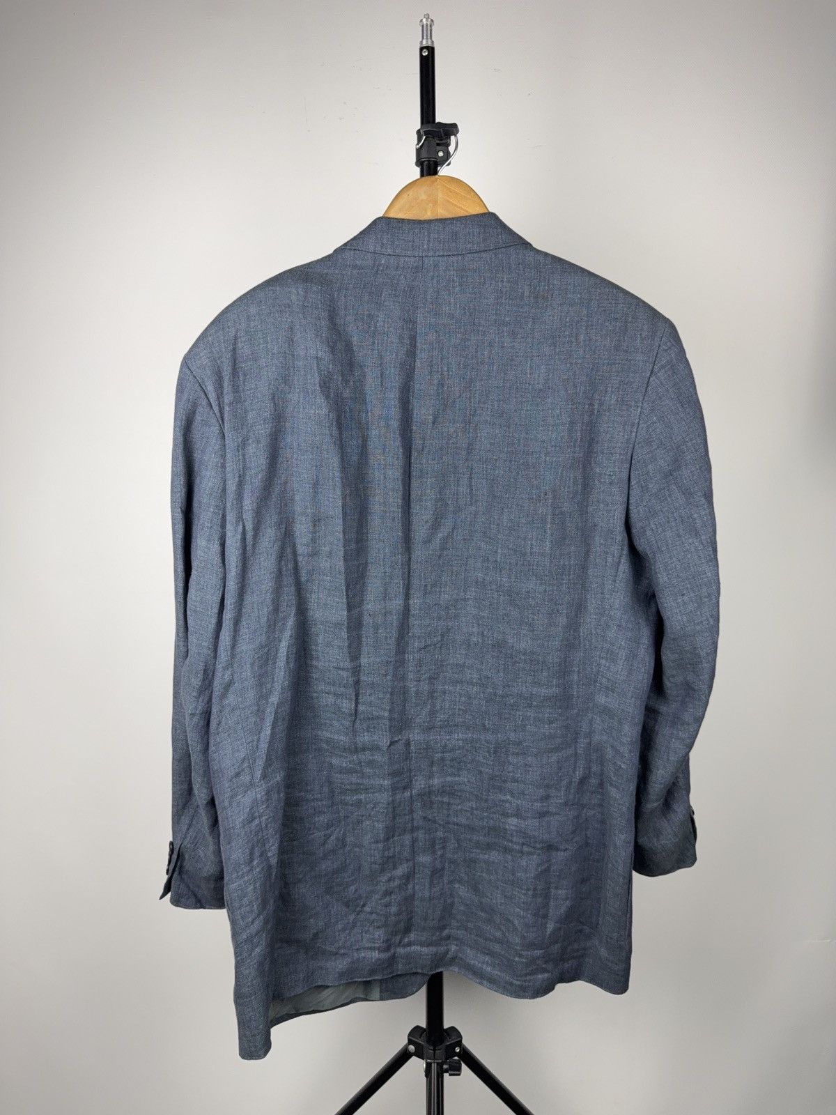 Hugo Boss Luxury Boss Hugo Boss Linen Blazer Maputo Blue 3 Button EU50 Size 40R - 15 Thumbnail