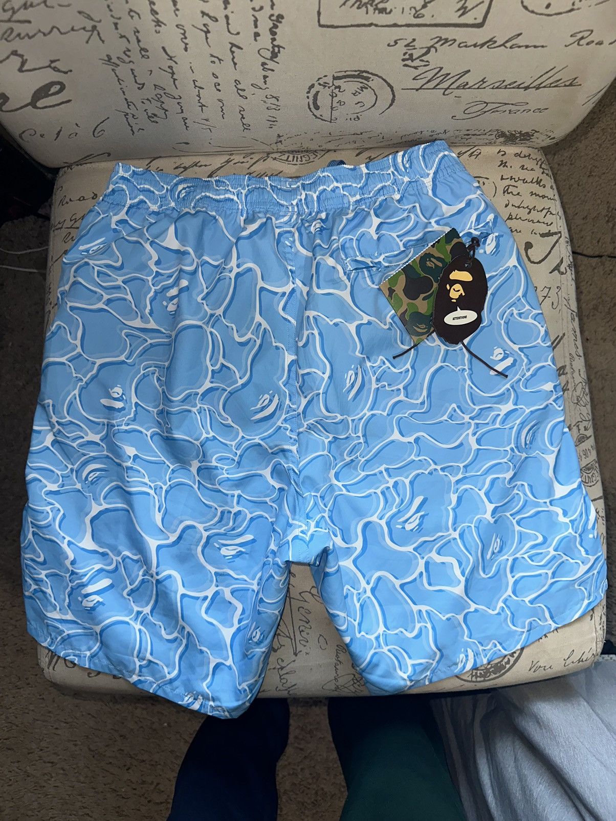 Bape ABC Sea Surface Camo Beach Shorts Size US 30 / EU 46 - 2 Thumbnail