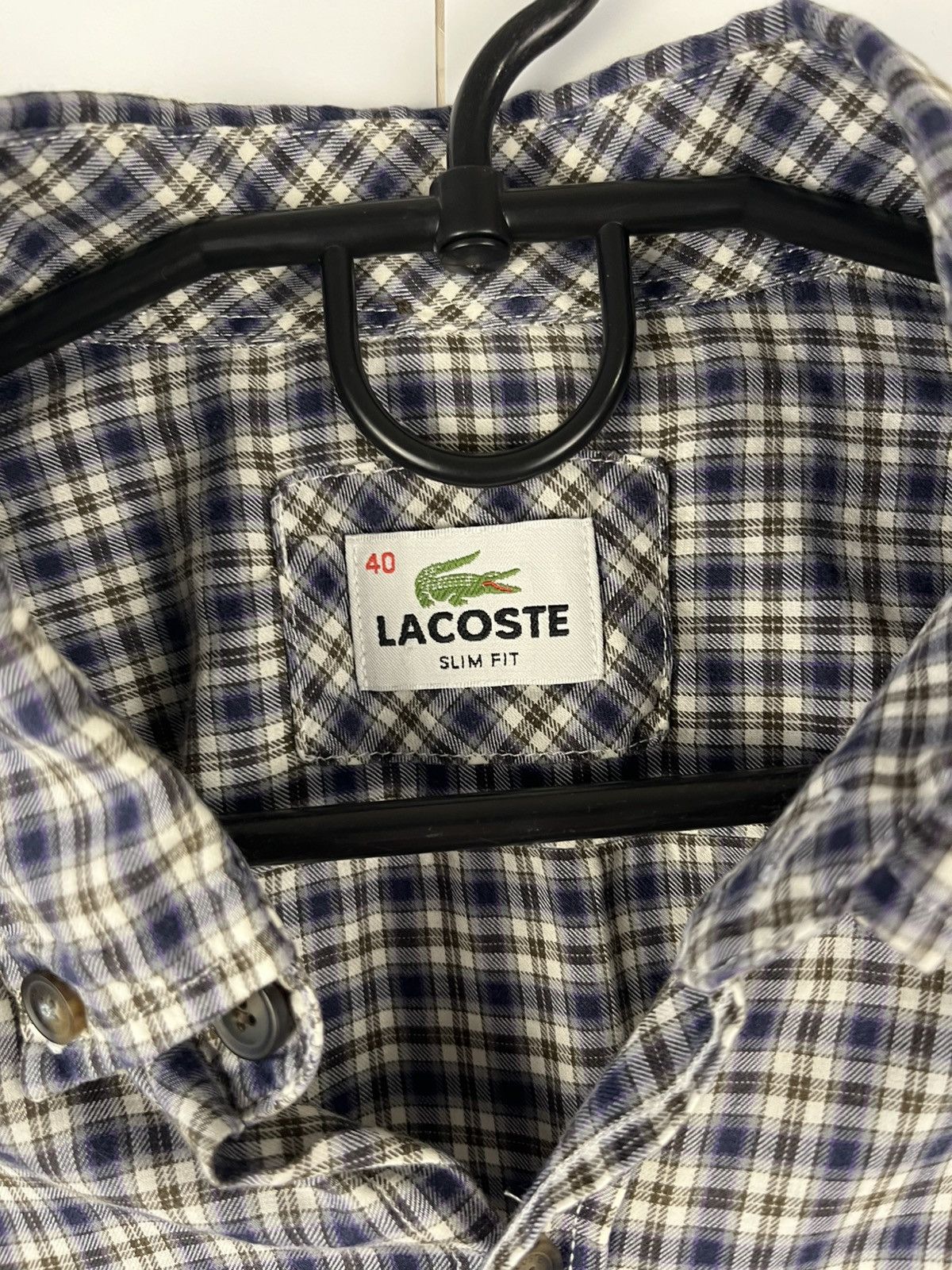 Lacoste Lacoste Plaid Y2K Cotton Long Sleeve Shirt Button Up Size US M / EU 48-50 / 2 - 7 Thumbnail