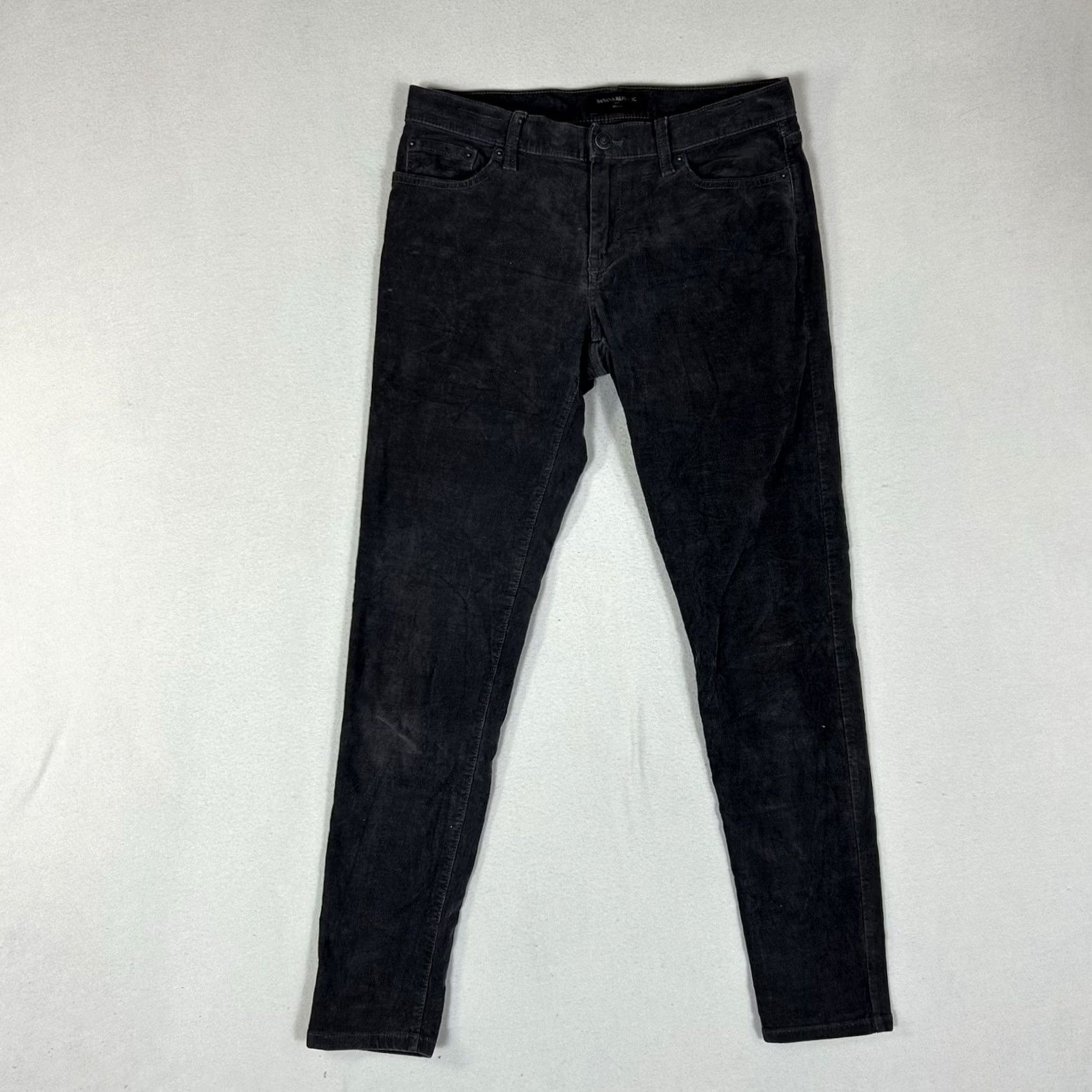 Banana Republic Banana Republic Skinny Corduroy Pants Women's 28 Gray Chino Workwear Mid Rise Corduroy Slim Pants Womens Gray 28 Fall Winter Spring Summer Workwear Size 28" / US 6 / IT 42 - 2 Thumbnail