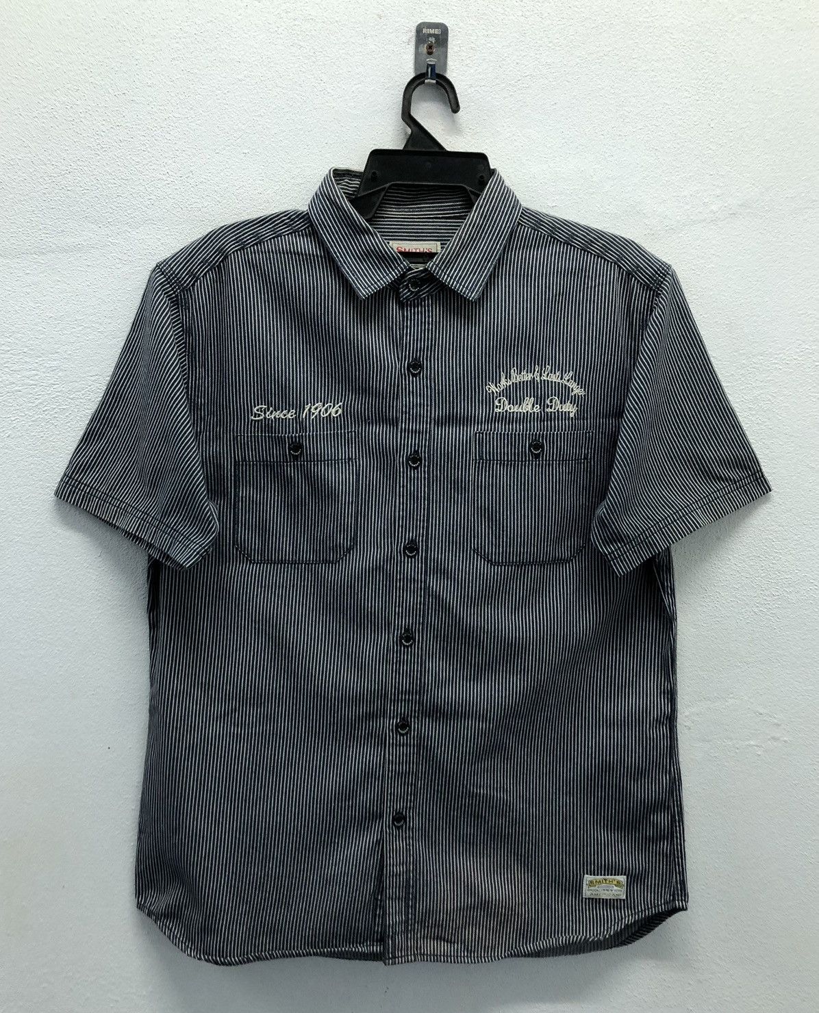 Vintage Vintage Smith's American Union Made Short Sleeve Button Up Size US XL / EU 56 / 4 - 1 Thumbnail