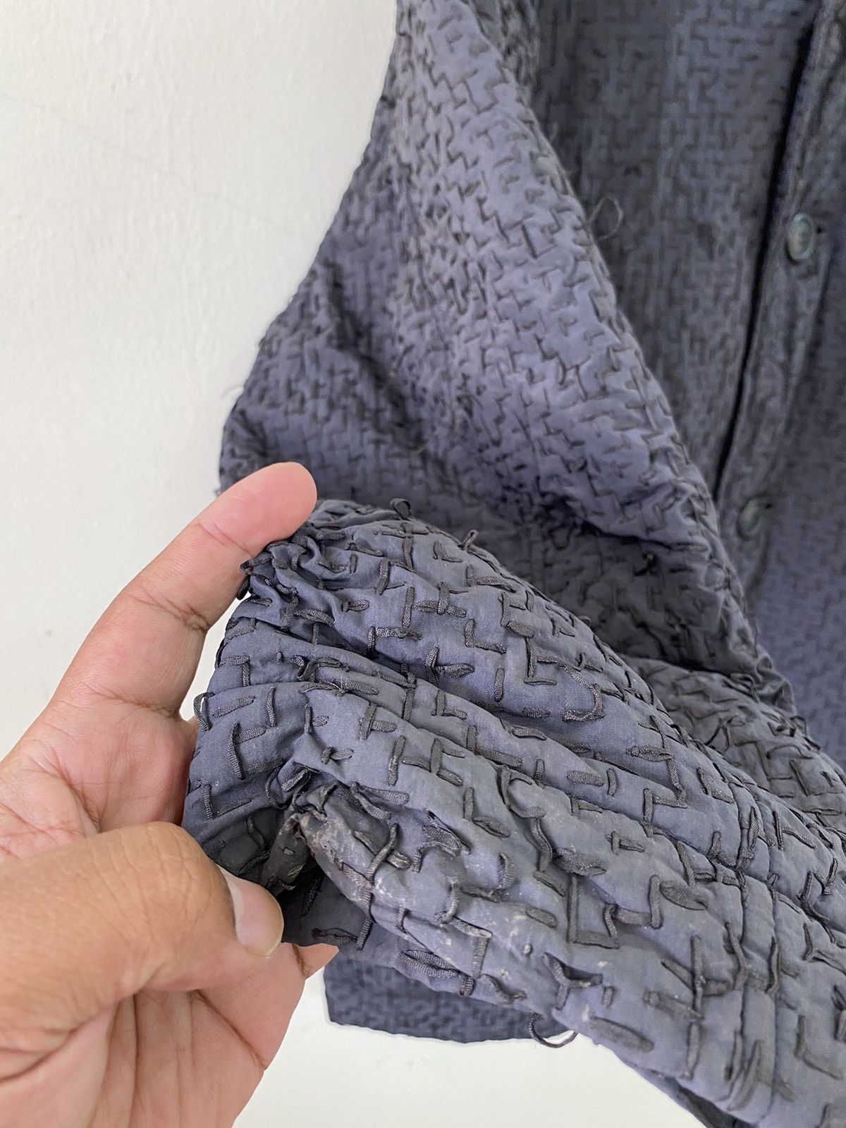Issey Miyake Vtg Issey Miyake Sashiko Classic Nice Jacket Size US XL / EU 56 / 4 - 7 Thumbnail