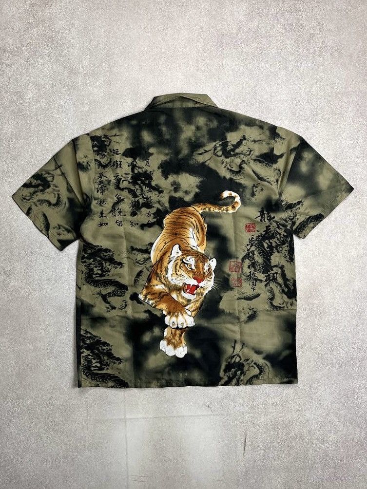 Japanese Brand × Vintage ⚡️QUICK SALE⚡️VINTAGE AVANTGARDE TIGER ALLOWERPRINT BOXY SHIRT Size US XL / EU 56 / 4 - 3 Thumbnail