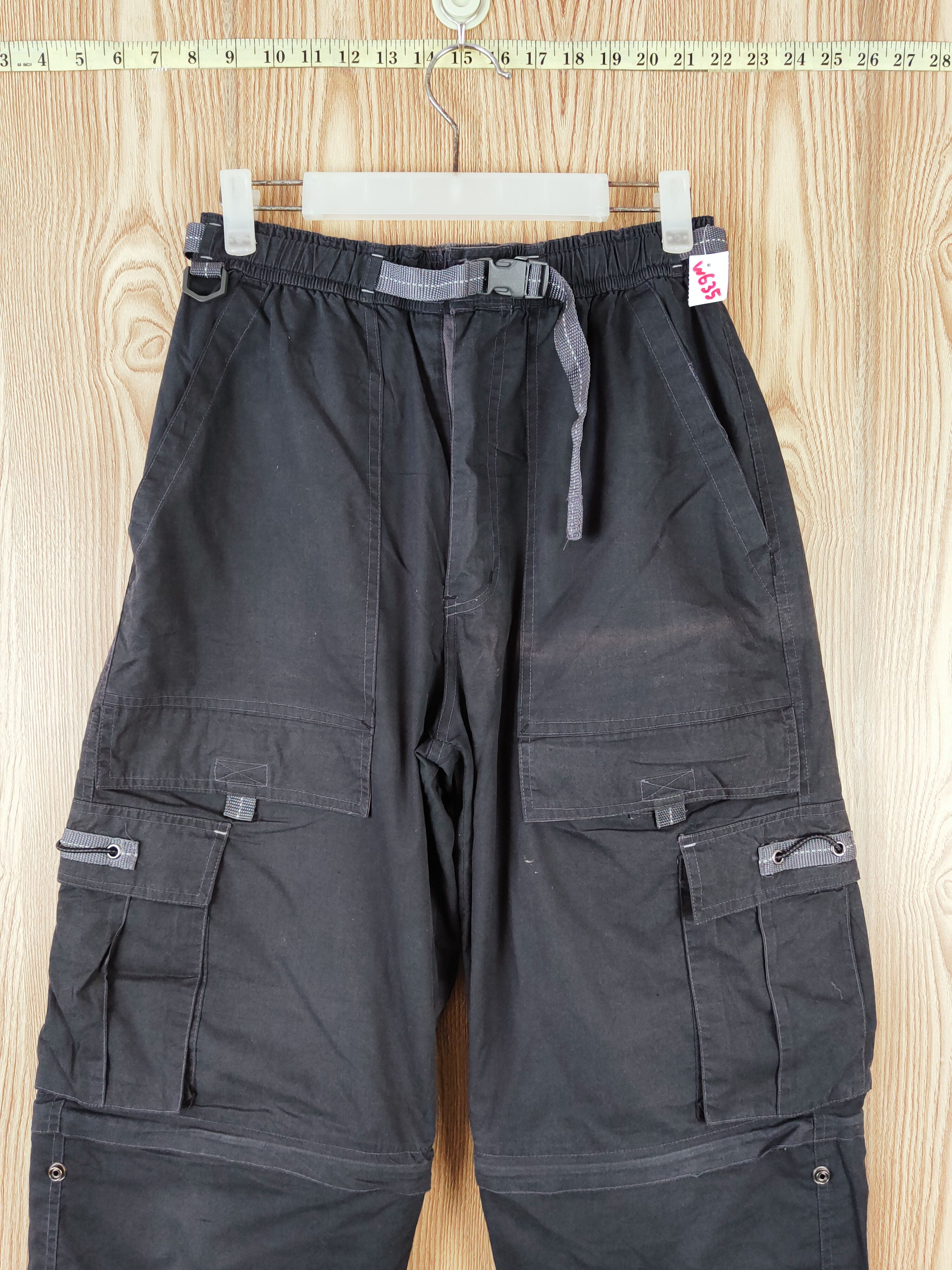 Japanese Brand Japanese Brand Black Multipocket Sweatpants #W635 Size US 30 / EU 46 - 2 Thumbnail