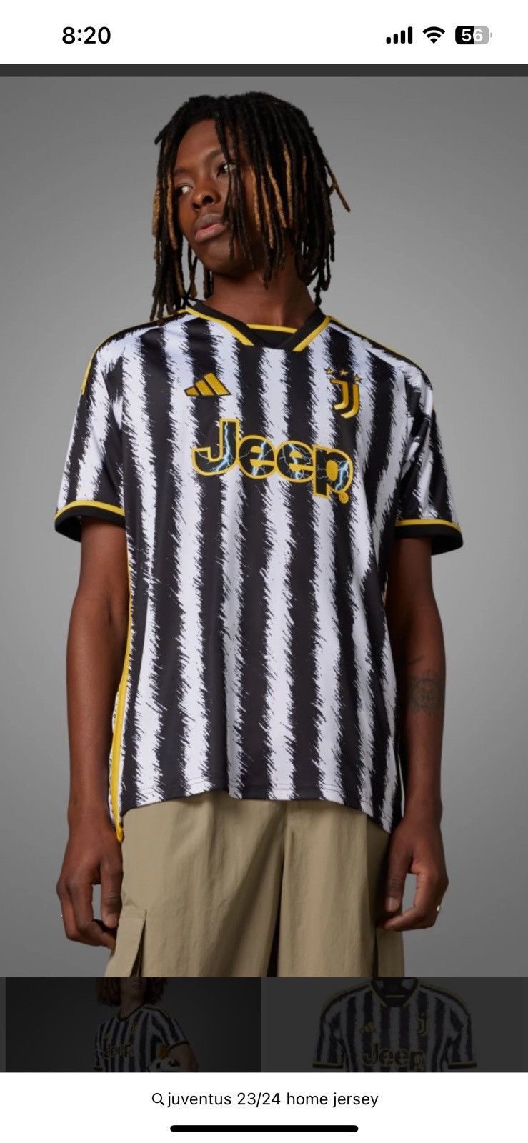 Adidas Adidas Juventus Jersey Home Football Soccer 2023/2024 Large Size US L / EU 52-54 / 3 - 4 Thumbnail