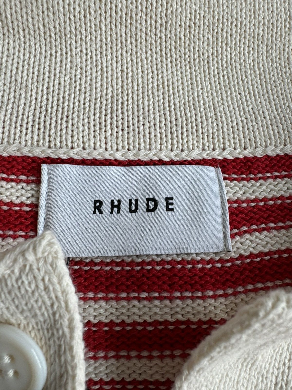 Rhude Boxy Knit Rhude Polo Sweater Size US L / EU 52-54 / 3 - 6 Thumbnail