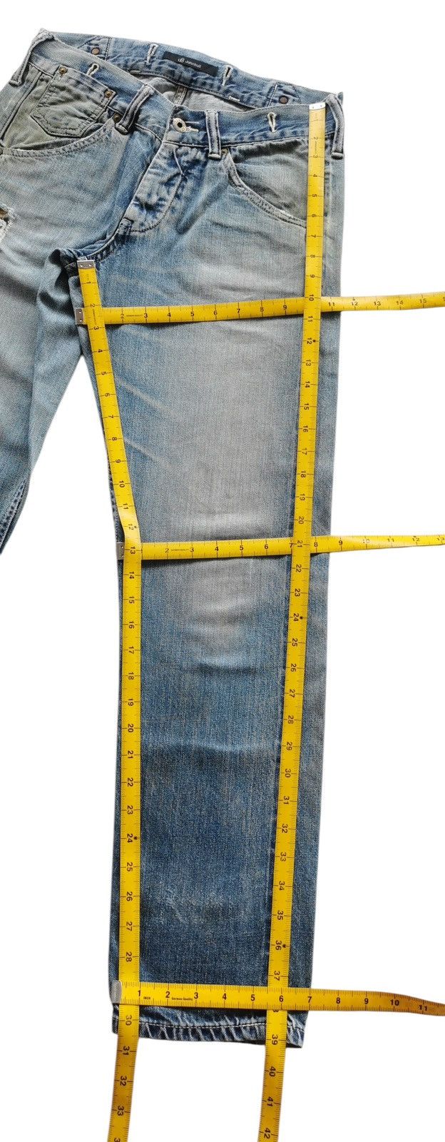 Johnbull Johnbull Suspenders Denim Selvedge Pants Work Button Size 30" / US 8 / IT 44 - 16 Thumbnail