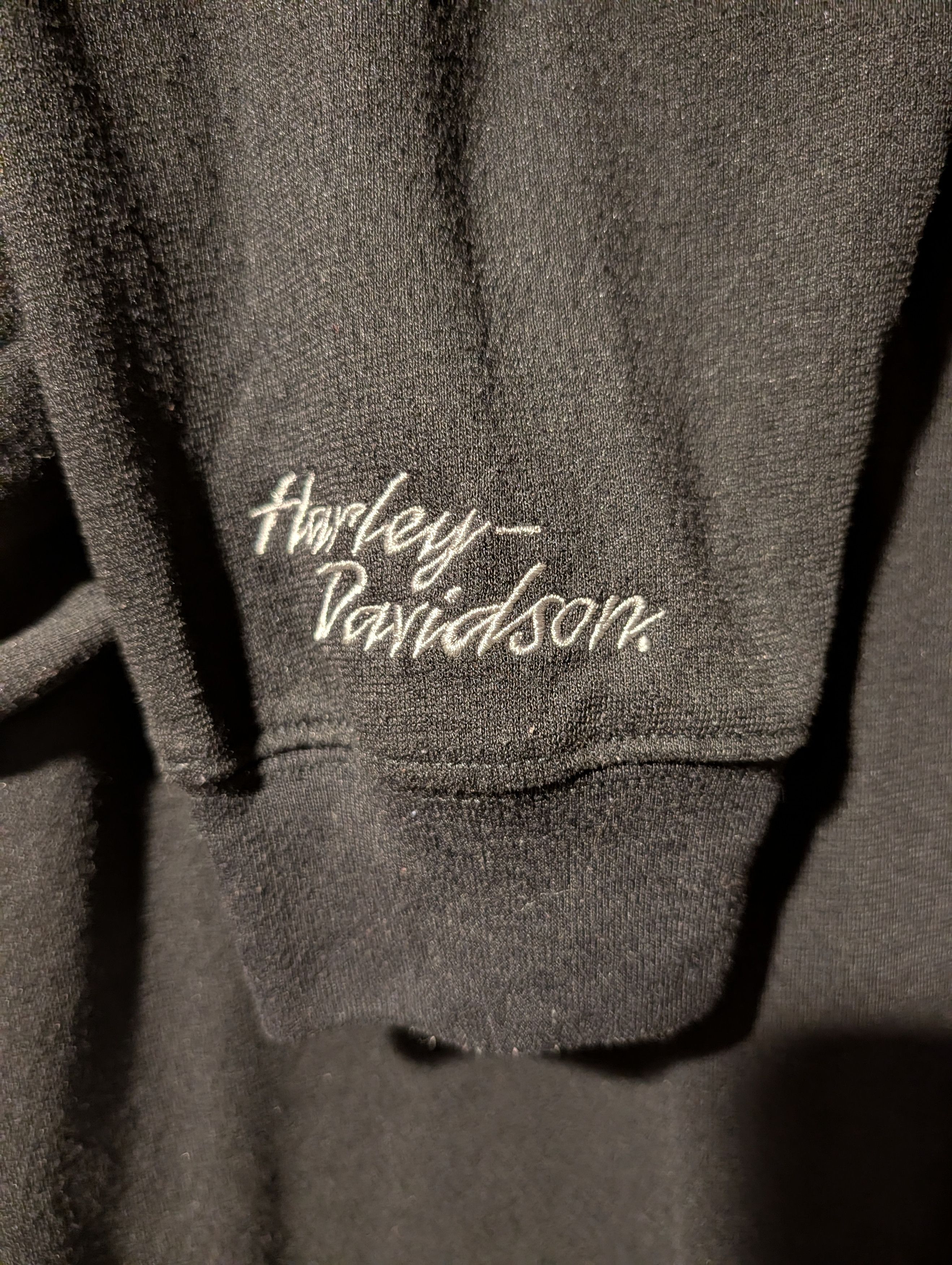 Harley Davidson Harley-Davidson Embroidered Logo Mock Neck Turtle Neck Shirt Size US XL / EU 56 / 4 - 3 Thumbnail