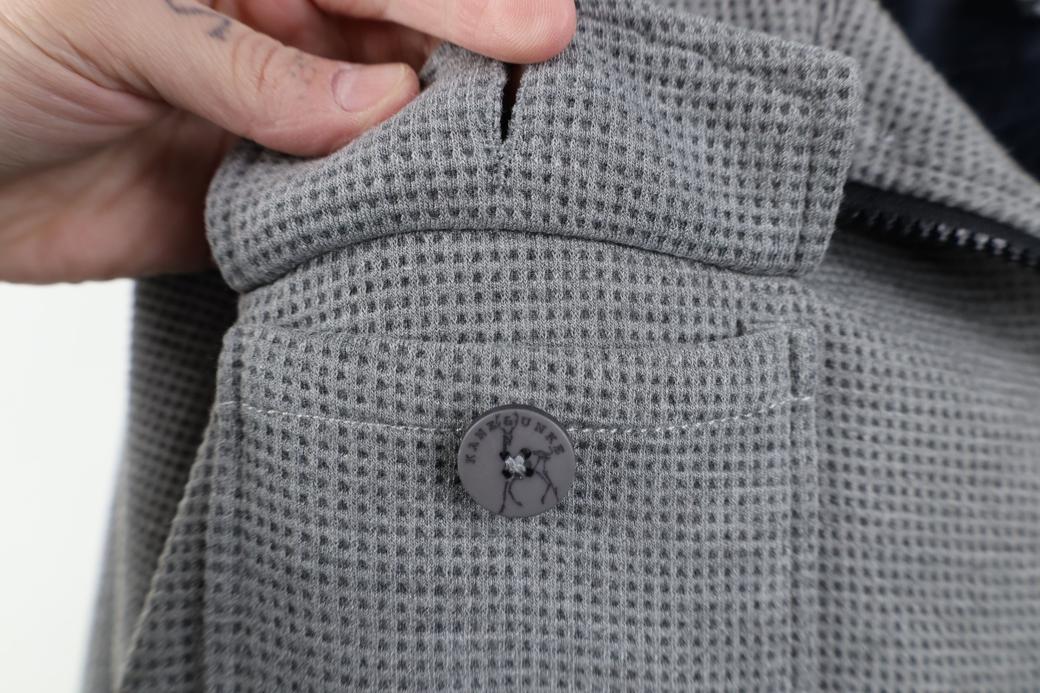 Vintage Y2K Streetwear Knit Military Style Full Zip Jacket Gray Size US XXL / EU 58 / 5 - 6 Thumbnail