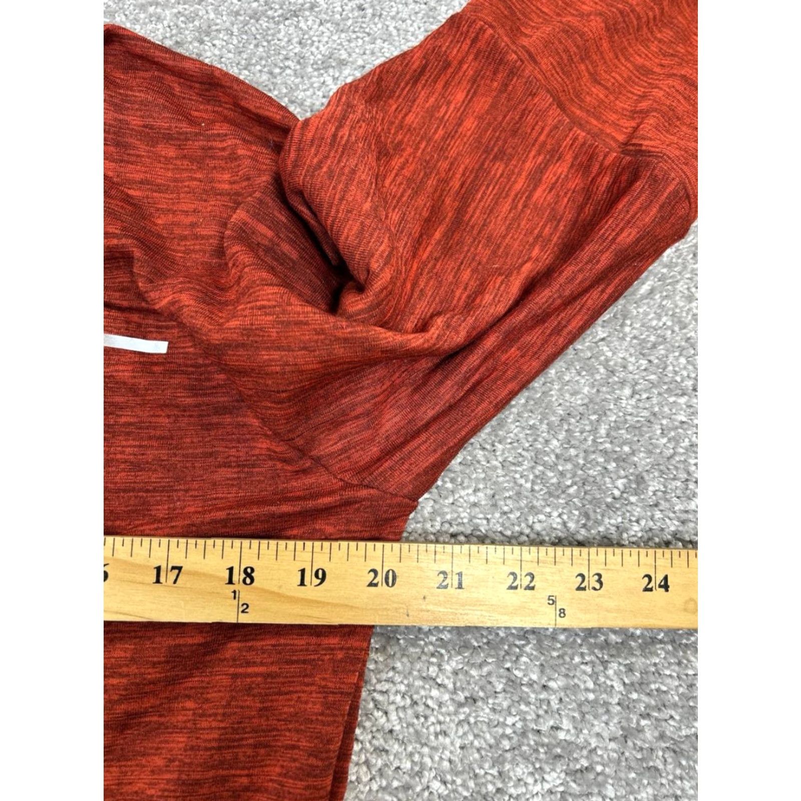 Nike Nike Dri-FIT Running Sweater Womens Medium Orange 1/4 Zip Mock Neck Pullover Activewear Casual Sports Size M / US 6-8 / IT 42-44 - 6 Thumbnail