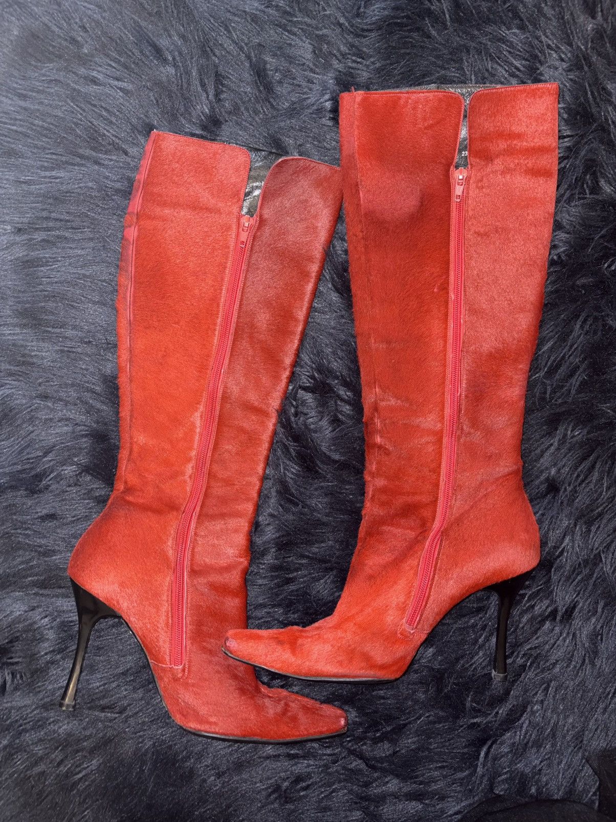 Karl Lagerfeld Rare Vintage Karl Lagerfeld Calfskin Knee High Boots Size US 9 / IT 39 - 1 Thumbnail
