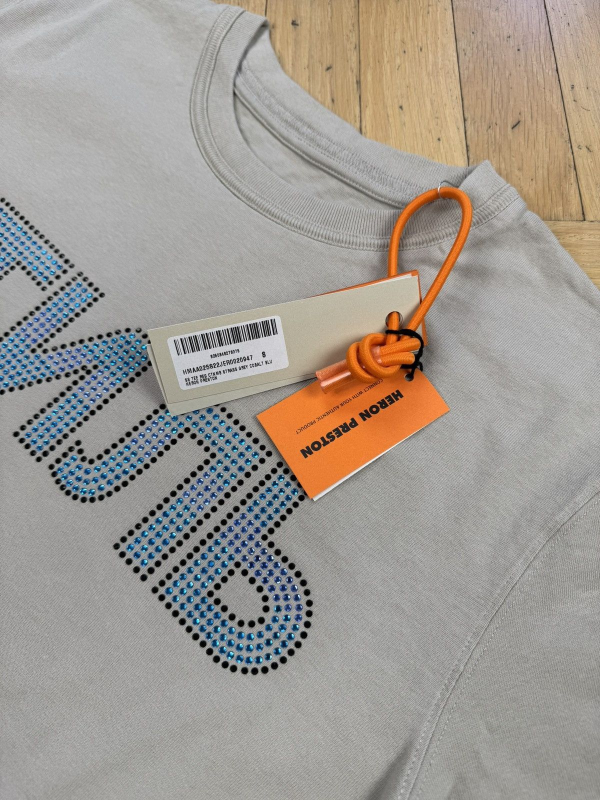 Heron Preston HERON PRESTON “СТИЛЬ” DIAMONDS / CRYSTALS GREY TEE Size US S / EU 44-46 / 1 - 6 Thumbnail