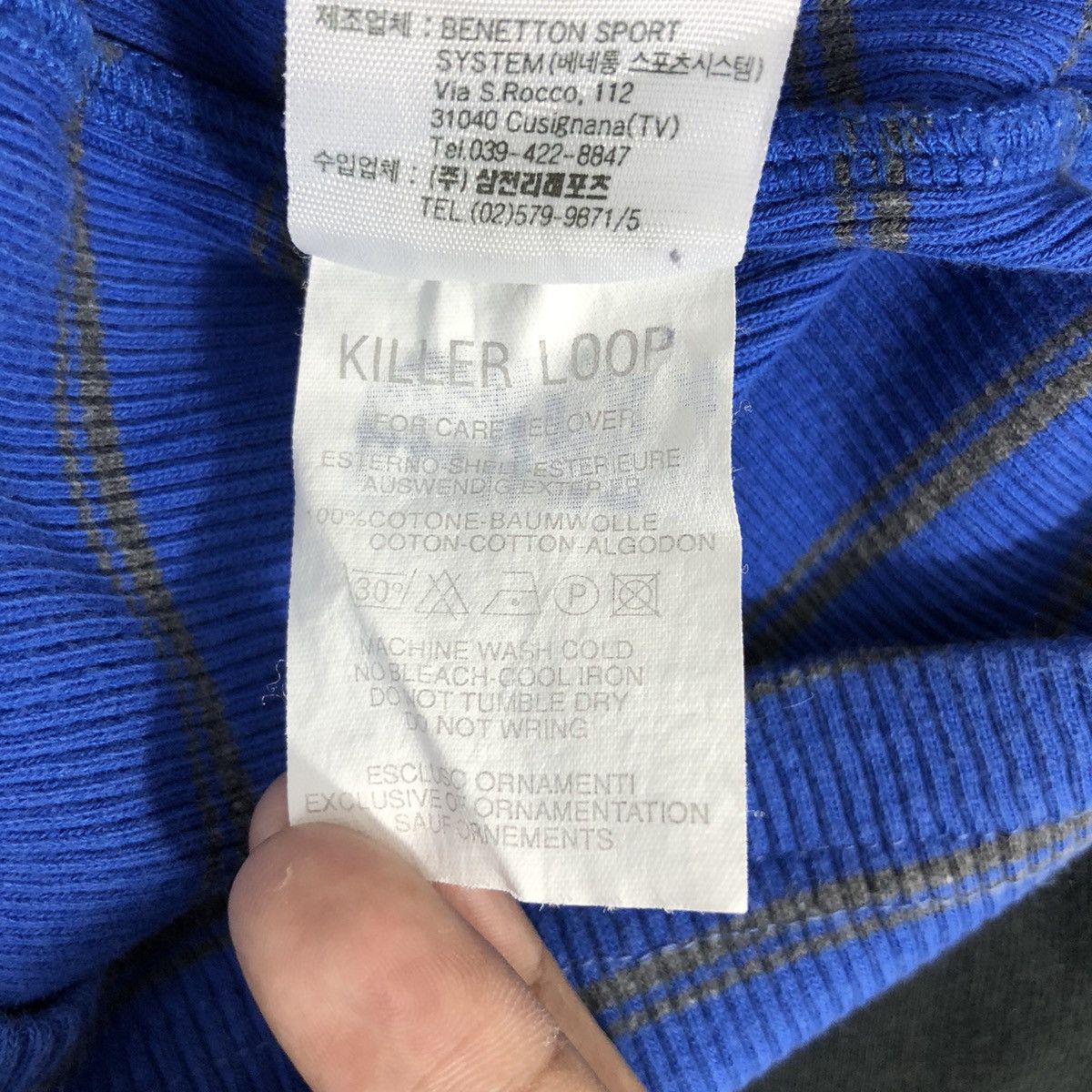 Japanese Brand × Vintage Vintage KILLER LOOP Tee Shirt Stripes Ski Size US M / EU 48-50 / 2 - 8 Thumbnail
