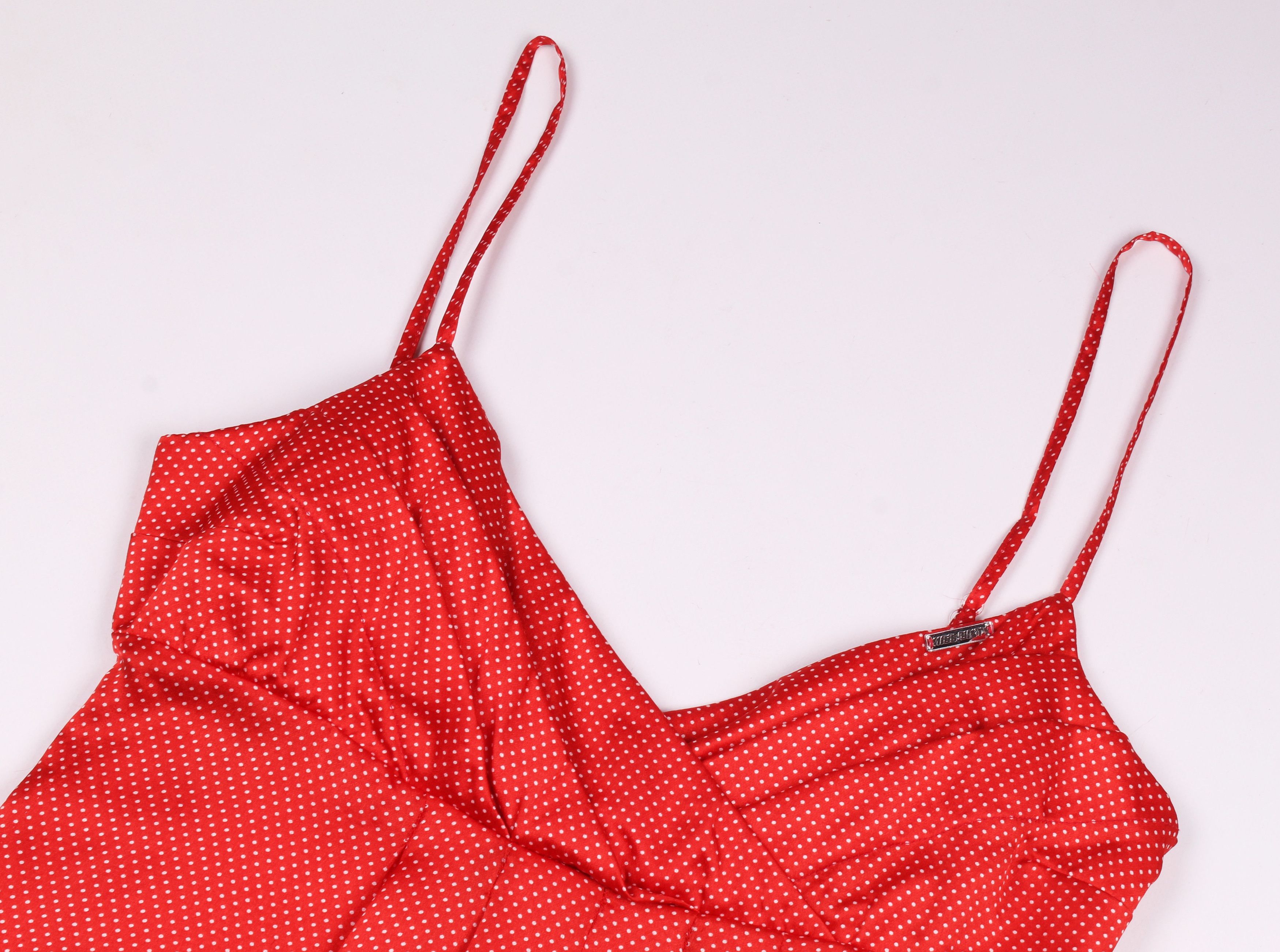 Miss Sixty × Vintage Miss Sixty Y2K Polka Dot Silk Cami Top Size L / US 10 / IT 46 - 5 Thumbnail