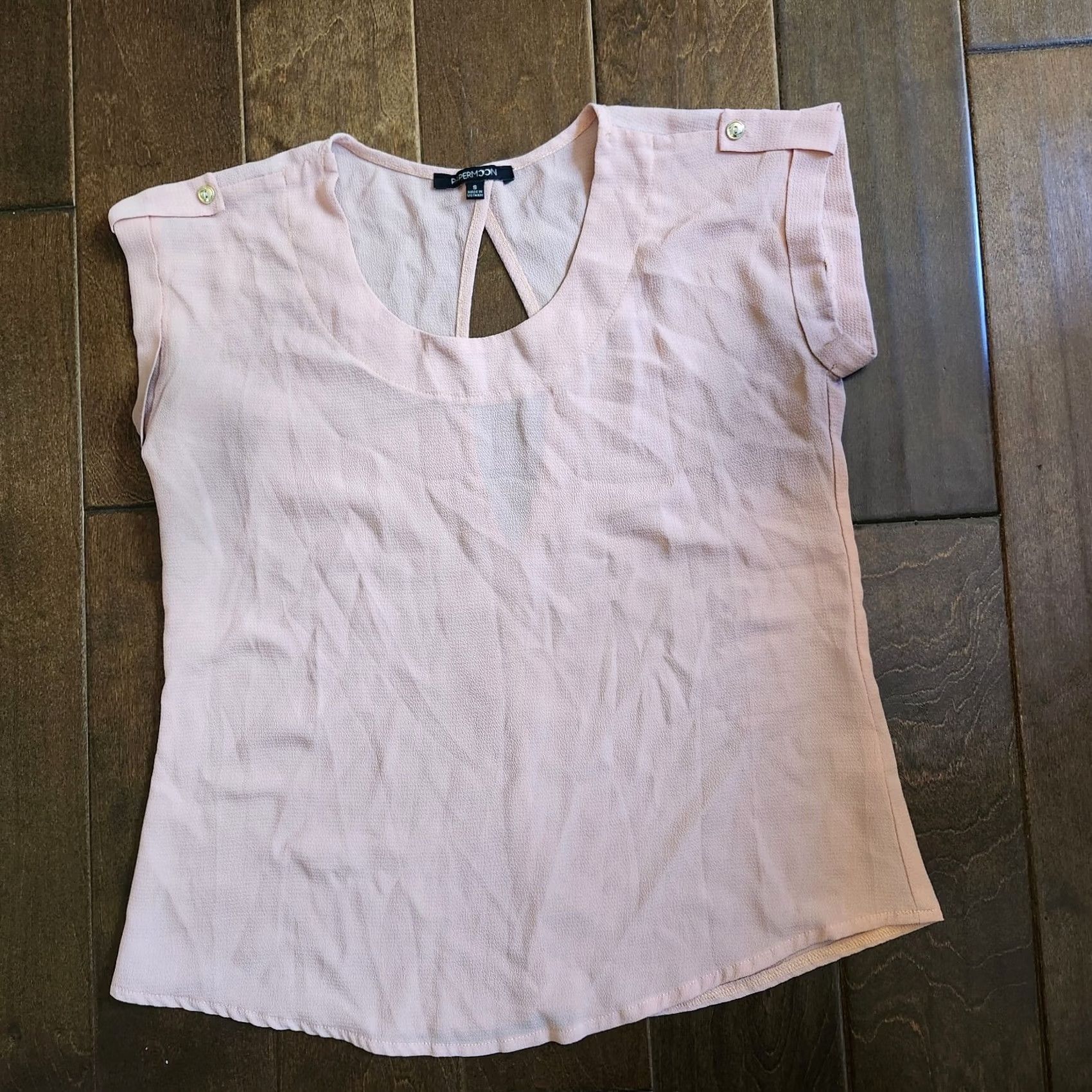Vintage Papermoon Women's Pink Sleeveless Blouse - Size S Blouse Sleeveless Pink Papermoon Womens S Size S / US 4 / IT 40 - 2 Thumbnail
