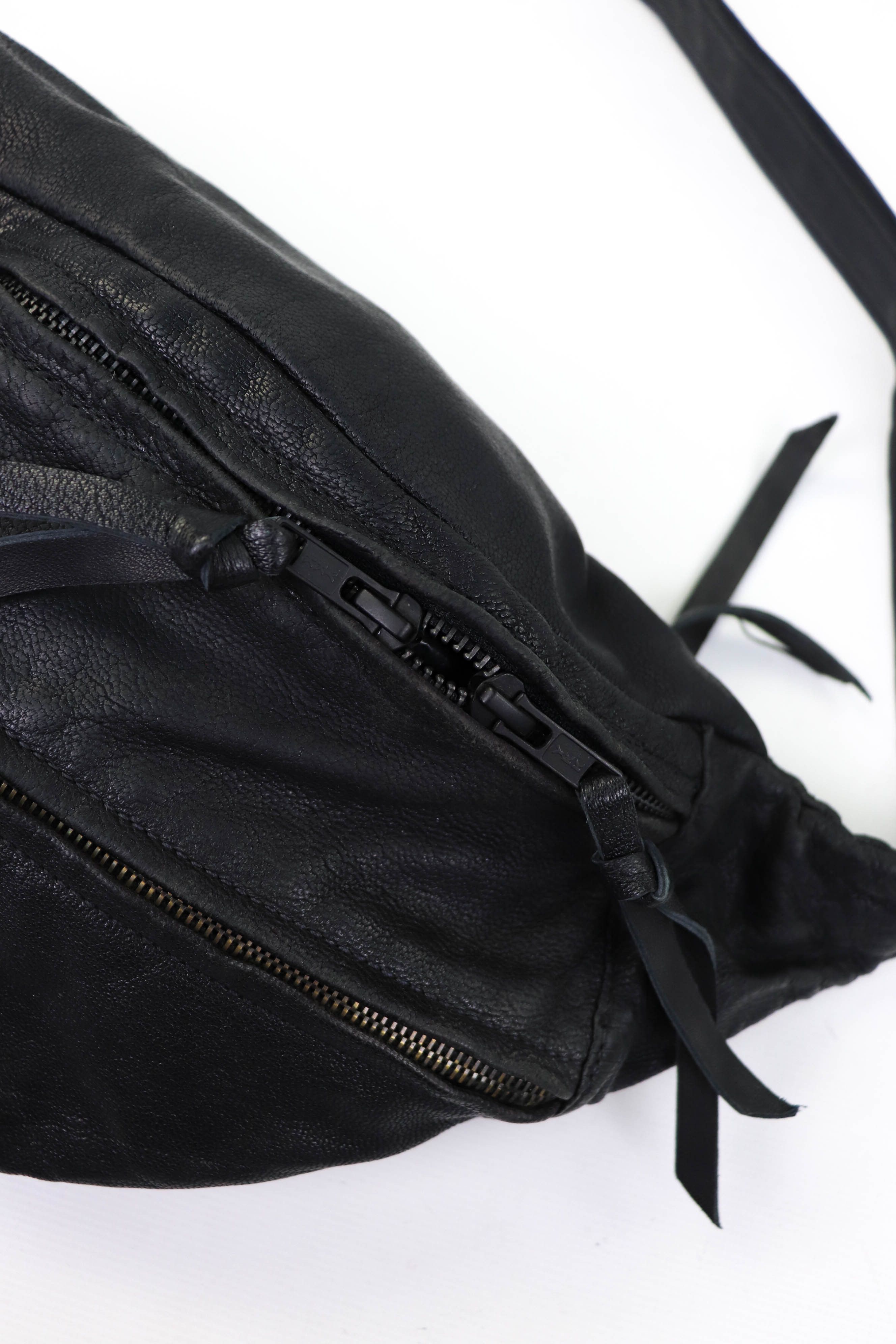 Genuine Leather YVONNE KONE (Womens?) Black Leather Oversized Albi Bum Bag Size ONE SIZE - 16 Thumbnail