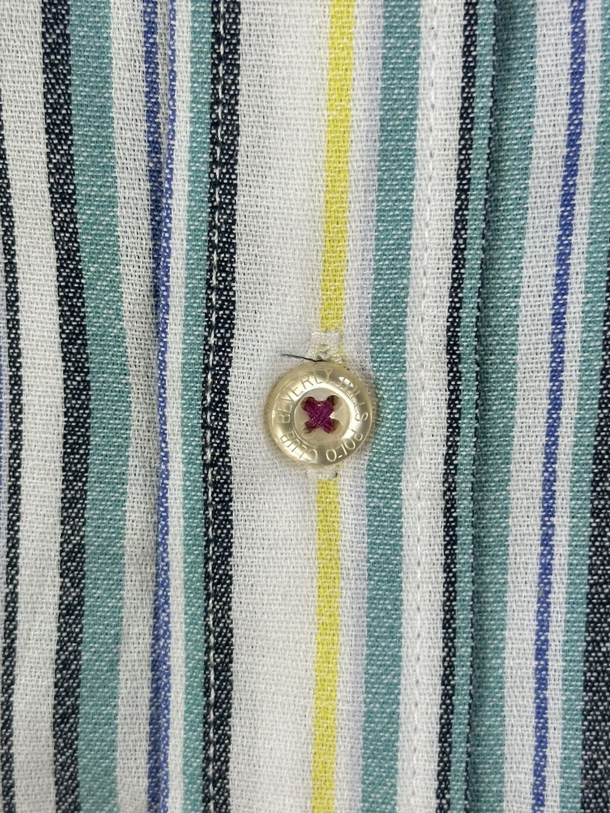 Beverly Hills Polo Club Beverly Hills Polo Club BHPC Stripe Multicolor Flannel Shirt Size US L / EU 52-54 / 3 - 9 Thumbnail