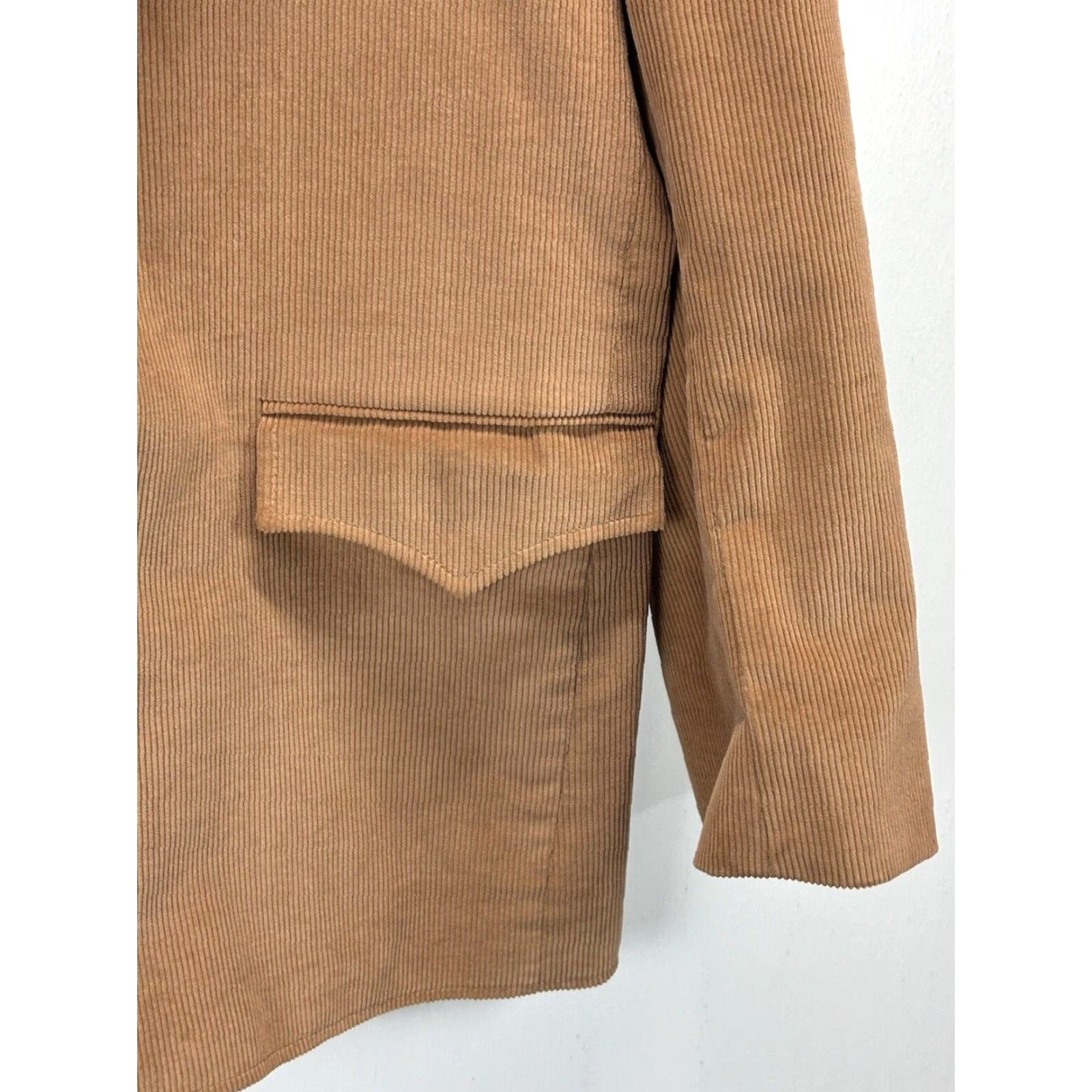 YOKE VINTAGE Pioneer Wear Blazer Jacket Men Big & Tall 42L Brown Corduroy Western Cowhide Casual Size 42L - 5 Thumbnail