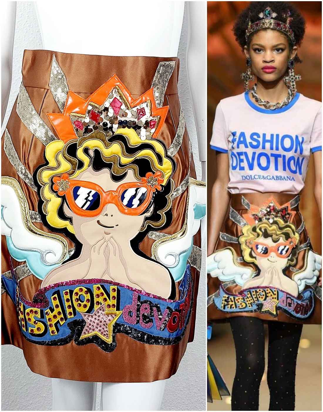 Dolce & Gabbana Dolce and Gabbana Runway 2018 F/W Fashion Devolution Skirt Size 27" / US 4 / IT 40 - 1 Thumbnail
