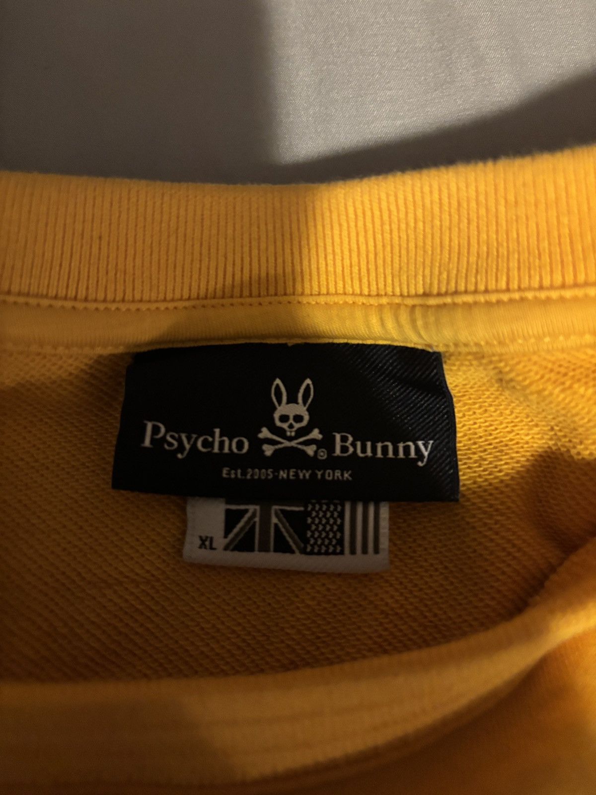 Psycho Bunny Psycho Bunny Yellow Long Sleeve Size XL Size US XL / EU 56 / 4 - 2 Thumbnail