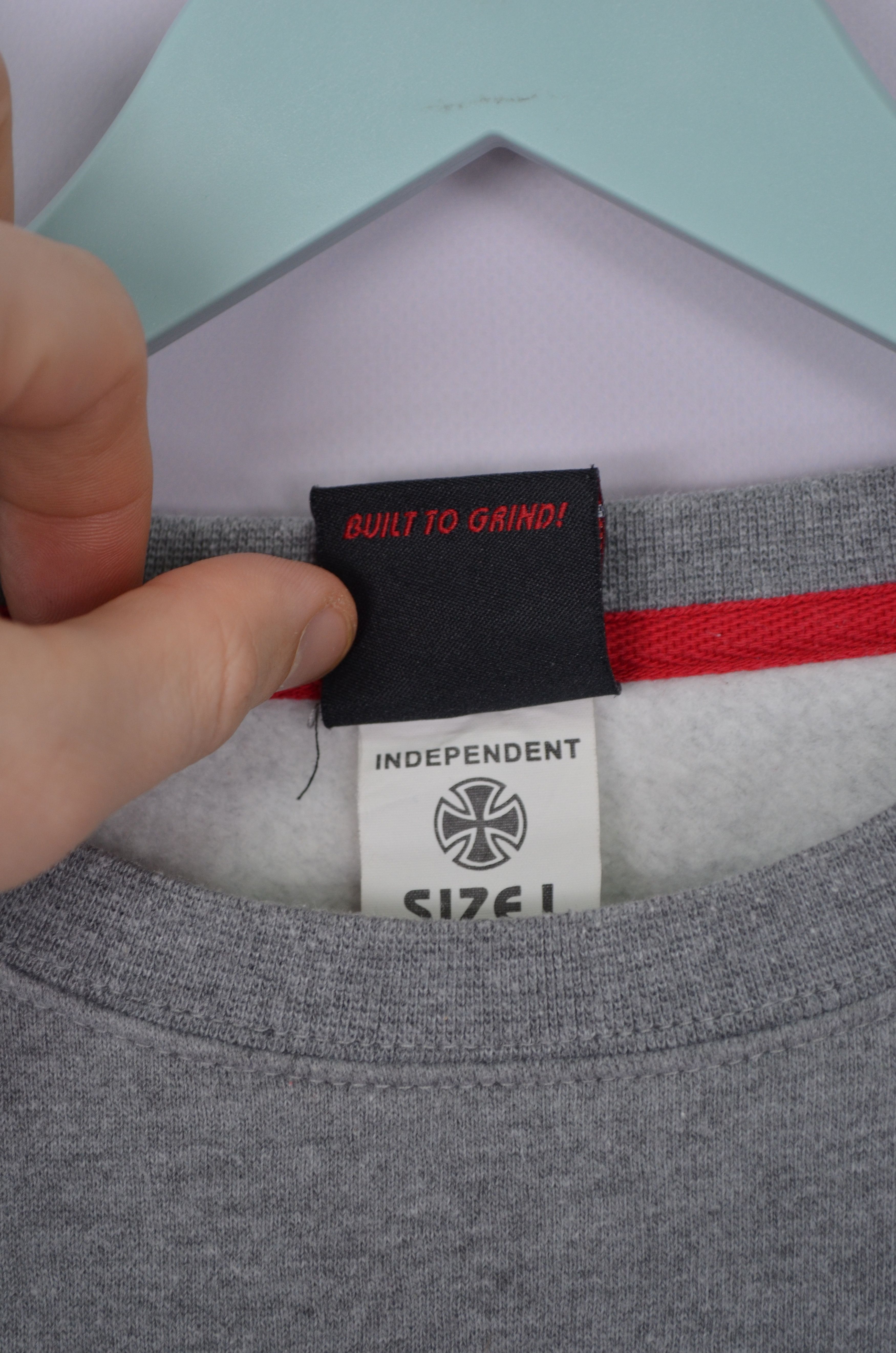 Independent Truck Co. Independent Big Logo Grey Crew Neck Sweatshirt Size L Size US L / EU 52-54 / 3 - 7 Thumbnail