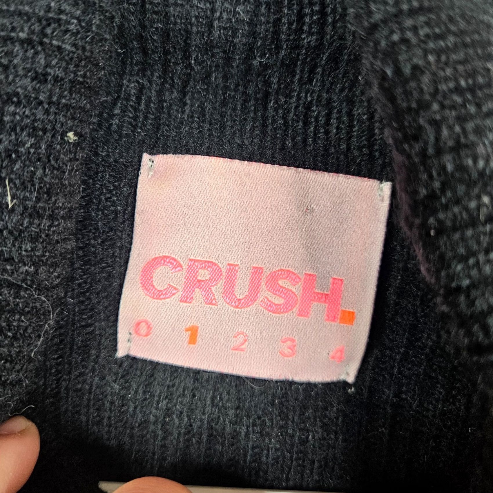 Vintage CRUSH Women's Black Turtleneck Pullover Cashmere Sweater Size 1 Regular Fit Knit All Seasons Casual Mens? Womens? Size XS / US 0-2 / IT 36-38 - 3 Thumbnail