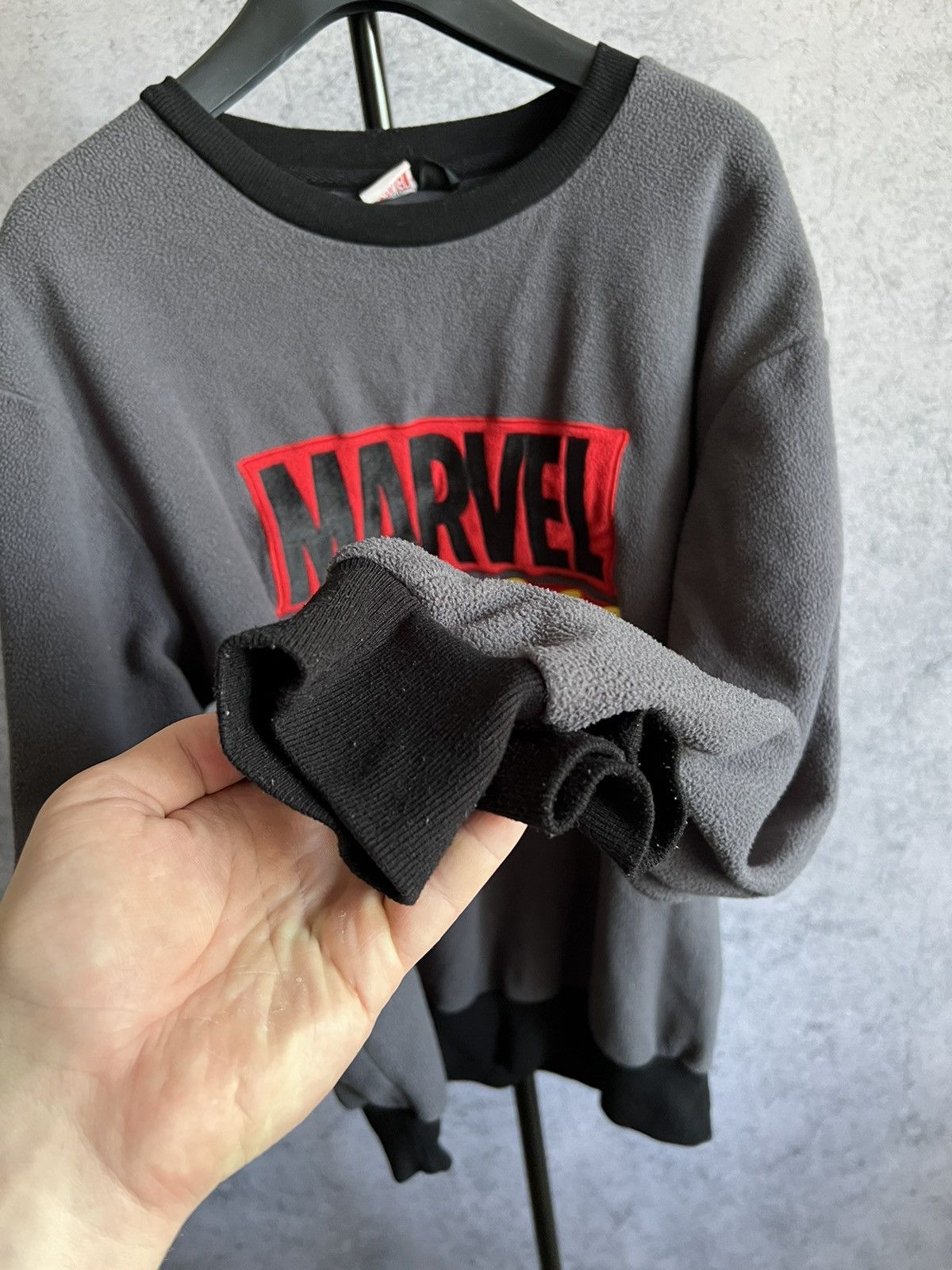 Marvel Comics Crazy Marvel Comics Fleece Sweater Y2K Big Logo Sweatshirt Size US M / EU 48-50 / 2 - 5 Thumbnail
