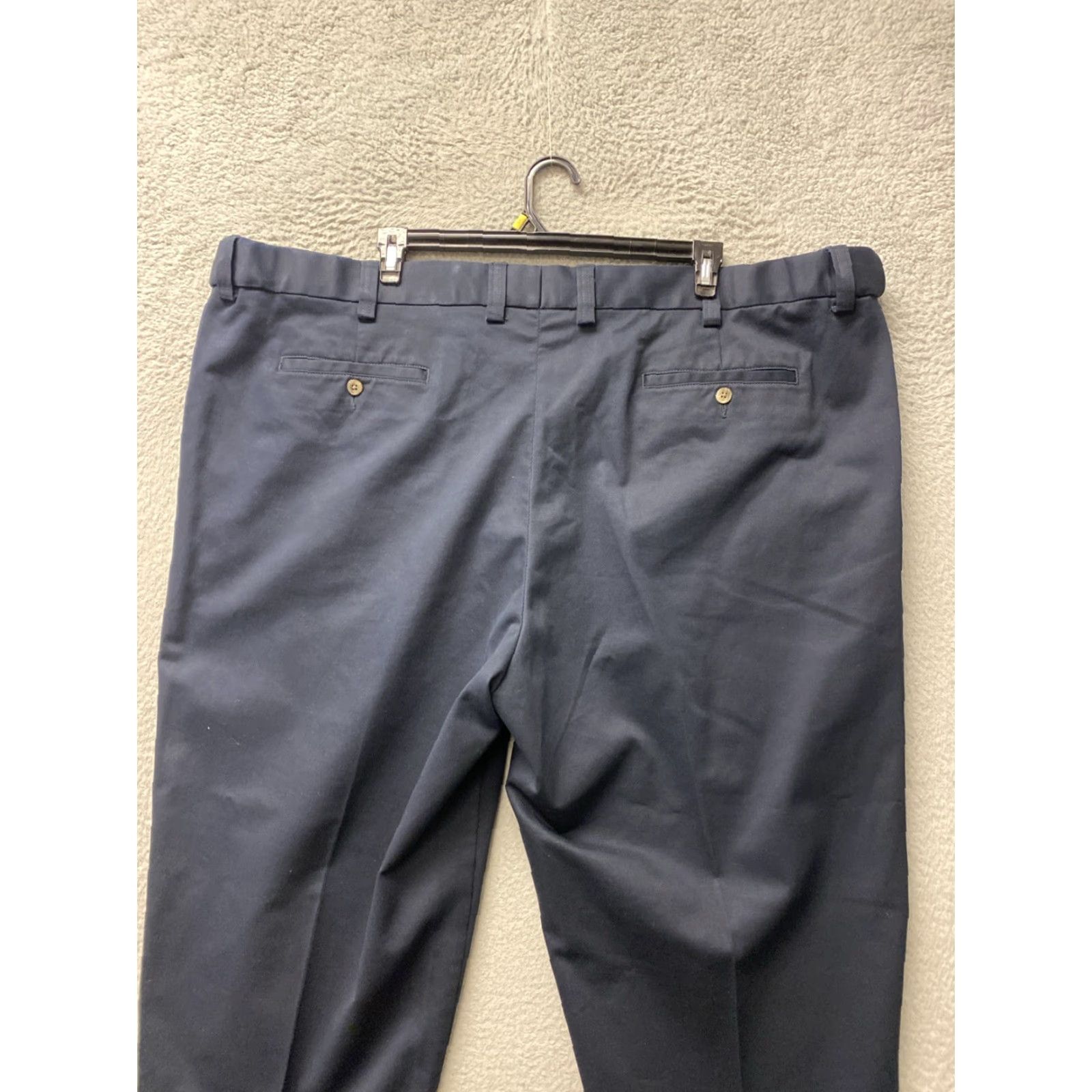 Vintage Oak Hill Pants Mens 54 Big & Tall Chino Straight Deep Navy 28in Inseam Flat Front Pocketed Regular 50in Waist Casual Workwear Business Shirt? Size US 38 / EU 54 - 7 Thumbnail