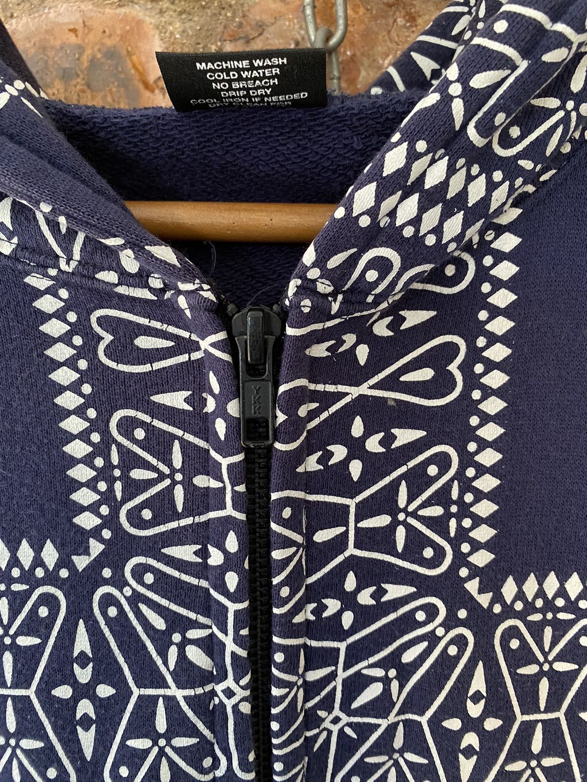 Bounty Hunter × Japanese Brand 2000s Bounty Hunter paisley kapital zipper hoodie Size US M / EU 48-50 / 2 - 8 Thumbnail