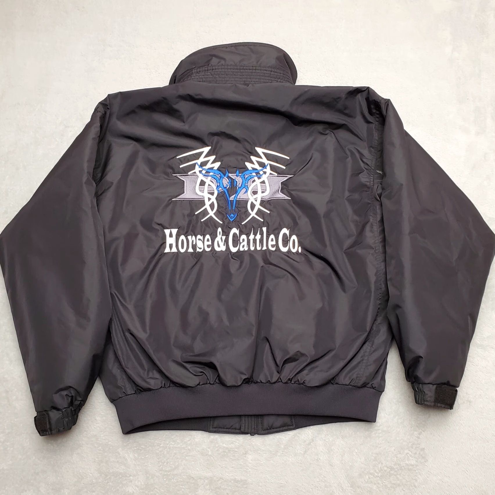Vintage Columbia Jacket Mens L Black Fleece Lined Bomber Jacket Outdoor Western Horse Cattle Ranch Embroidered Logo 100% Polyester Lining Casual Size US L / EU 52-54 / 3 - 5 Thumbnail